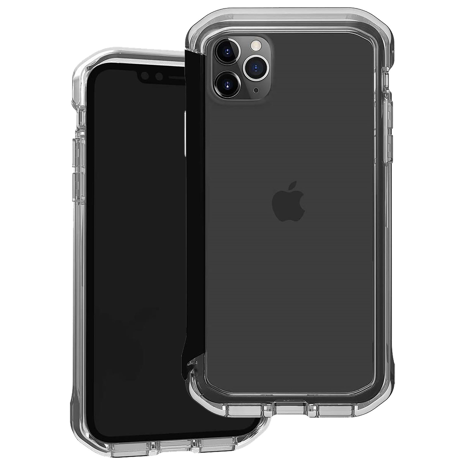 

Element Case Rail Polycarbonate Bumper Case For iPhone 11 Pro Max / XS Max (Drop Protection, EMT-322-222E-04, Clear/Solid Black), No color