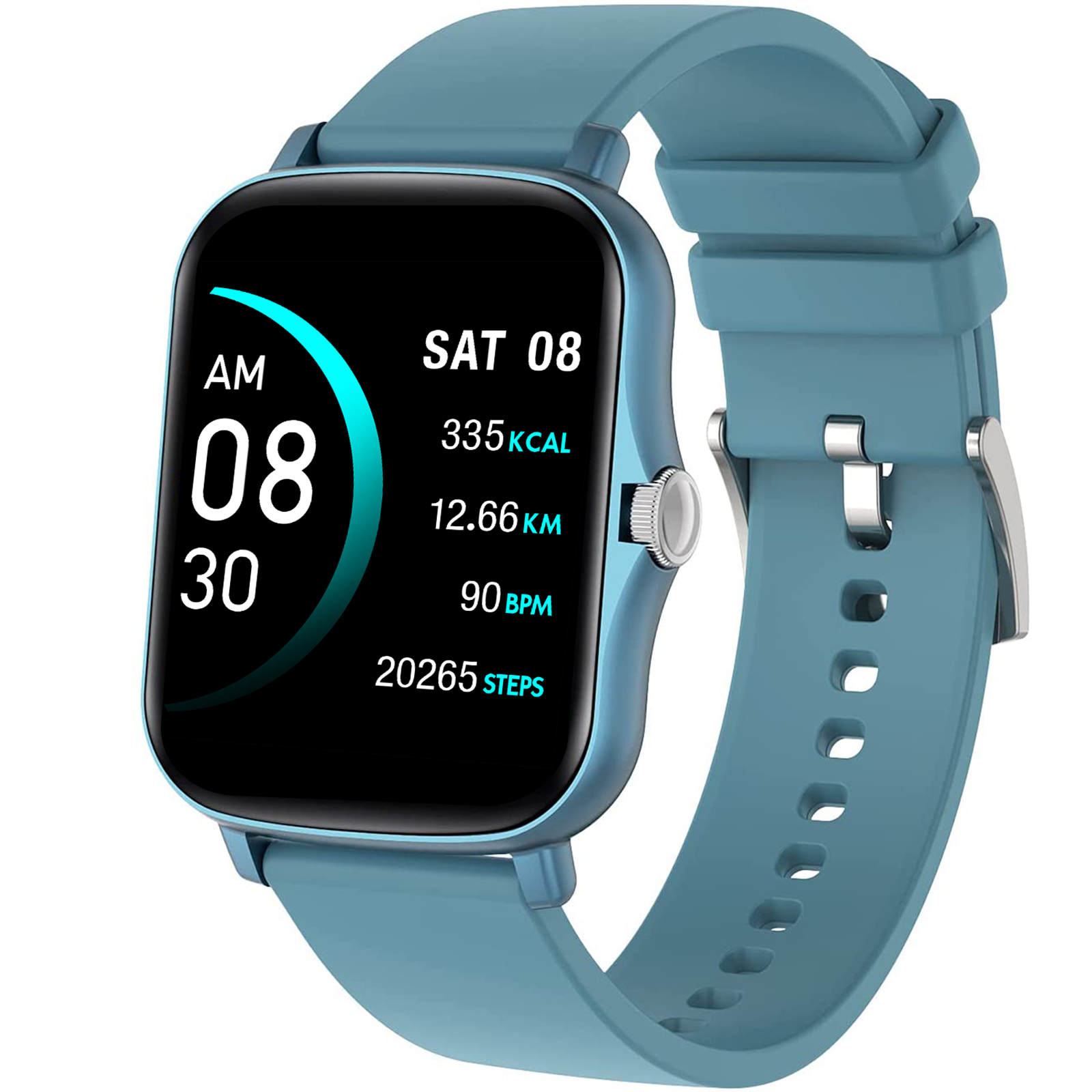 Fire-Boltt Beast Smart Watch (Full Touch 4.13 cm (1.69 inch), 41.35mm) (SPO2, 02BSWAAY#2, Blue, Silicone) _2