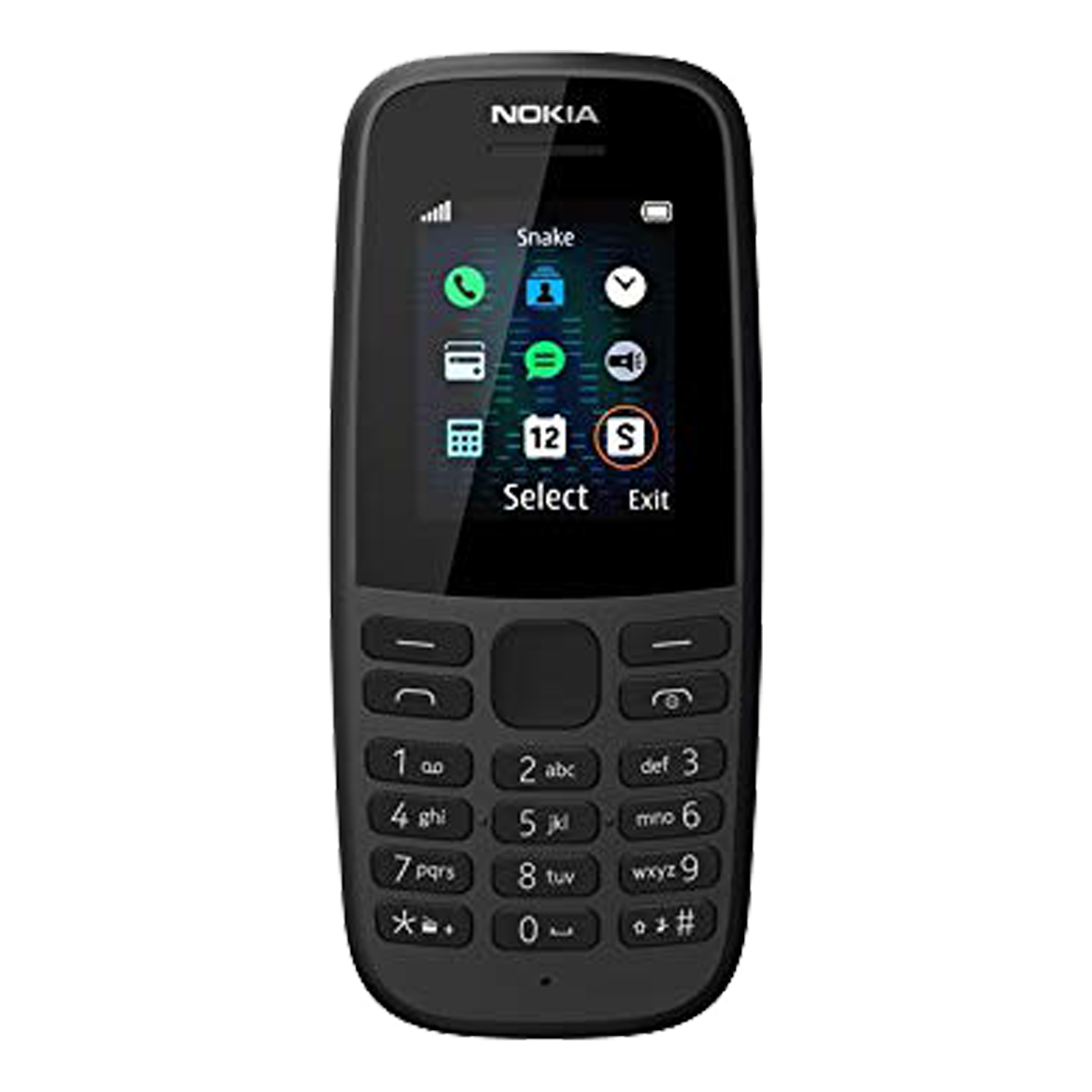 

Nokia 105 (4MB ROM, 0.004GB RAM, TA-1203, Black), No color