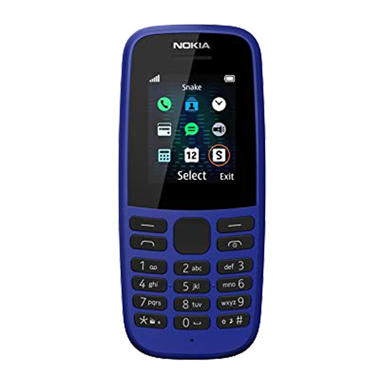 

Nokia 105 (4MB ROM, 0.004GB RAM, TA-1203, Blue), No color