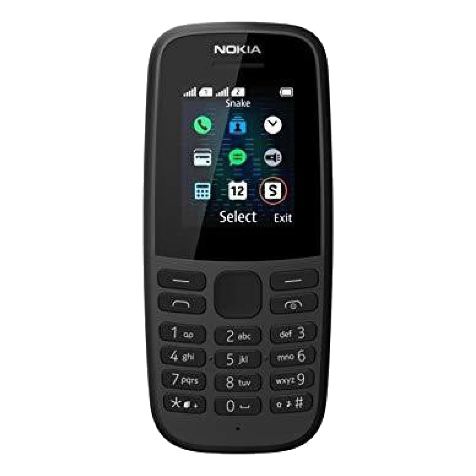 

Nokia 105 (4MB ROM, 0.004GB RAM, TA-1304, Black), No color