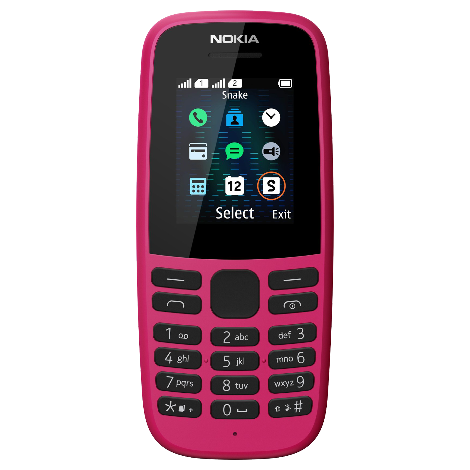 

Nokia 105 (4MB ROM, 0.004GB RAM, TA-1304, Pink), No color