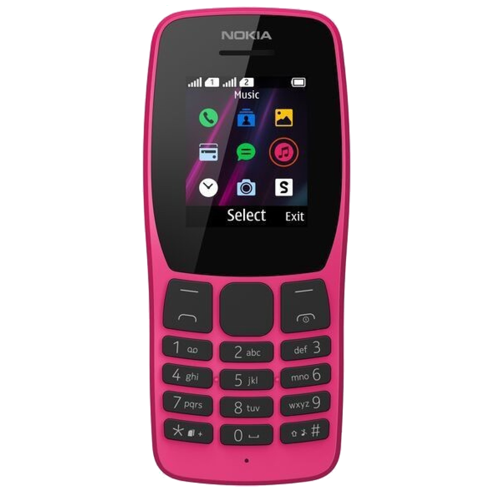 

Nokia 110 (4MB ROM, 0.004GB RAM, TA-1302 DS , Pink), No color