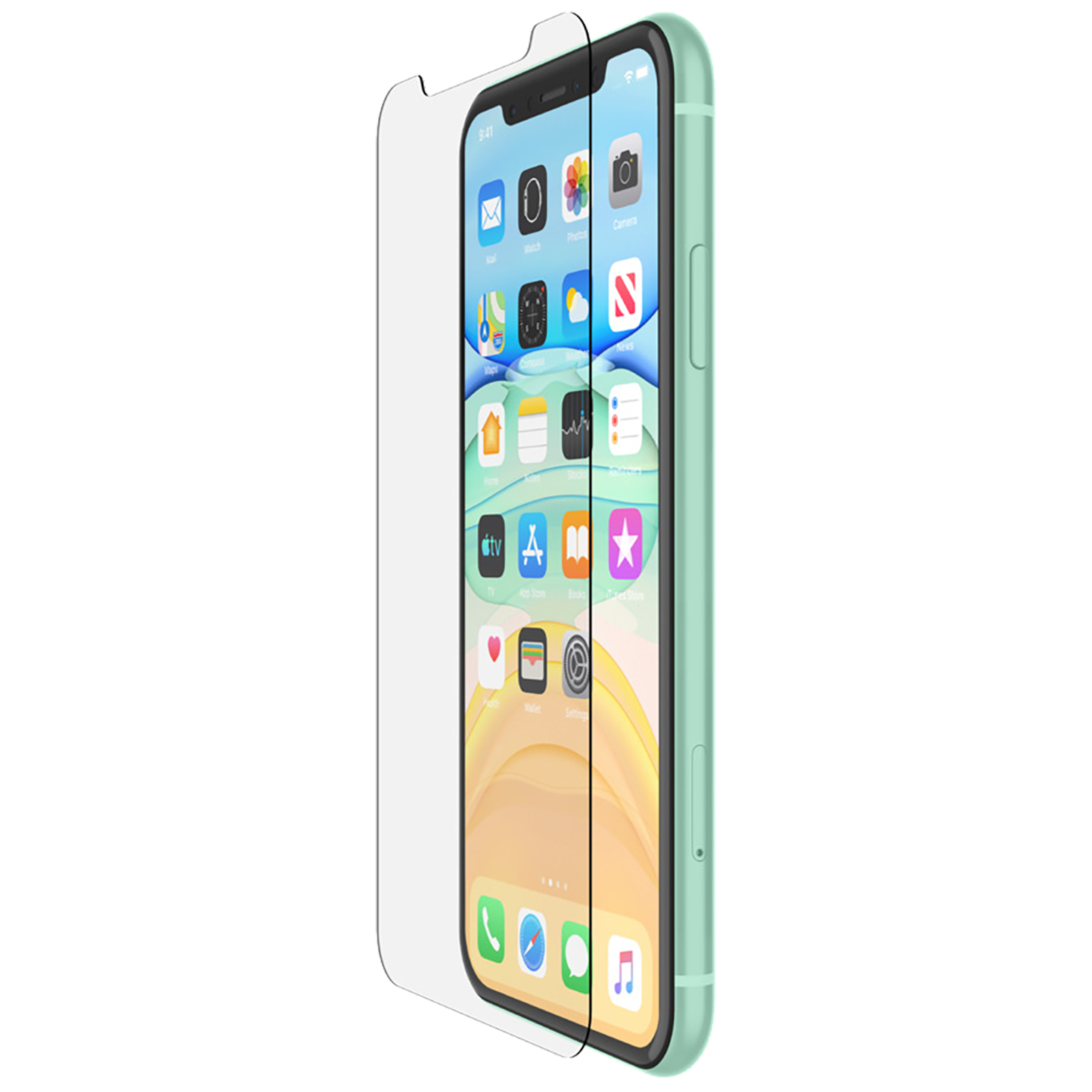 Belkin Screen Protector For iPhone 12 mini (Anti-Microbial Coating, OVA020zz, Transparent)_1
