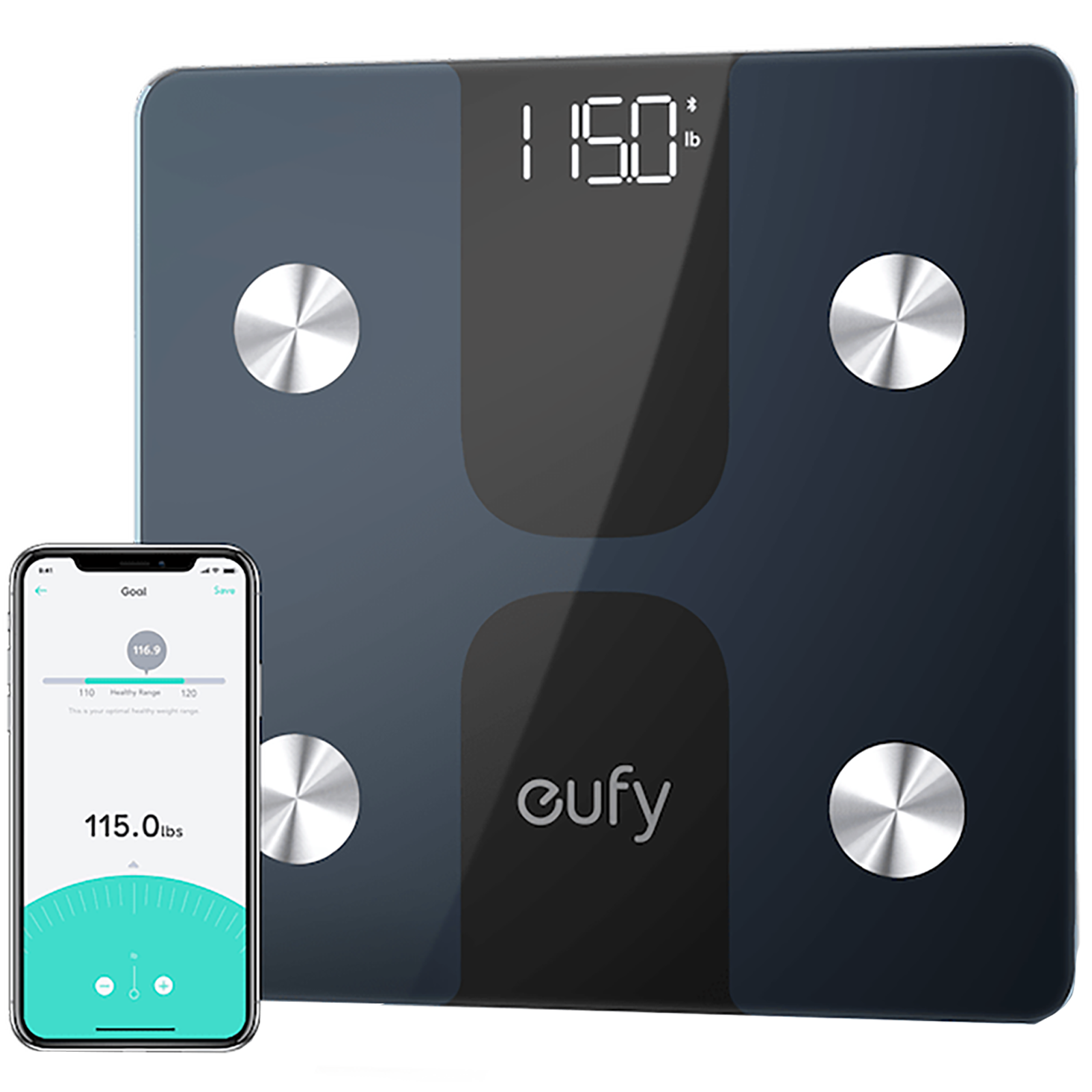 Eufy Smart Scale C1 Weight Scale (Instant Bluetooth Connection, Black)_1