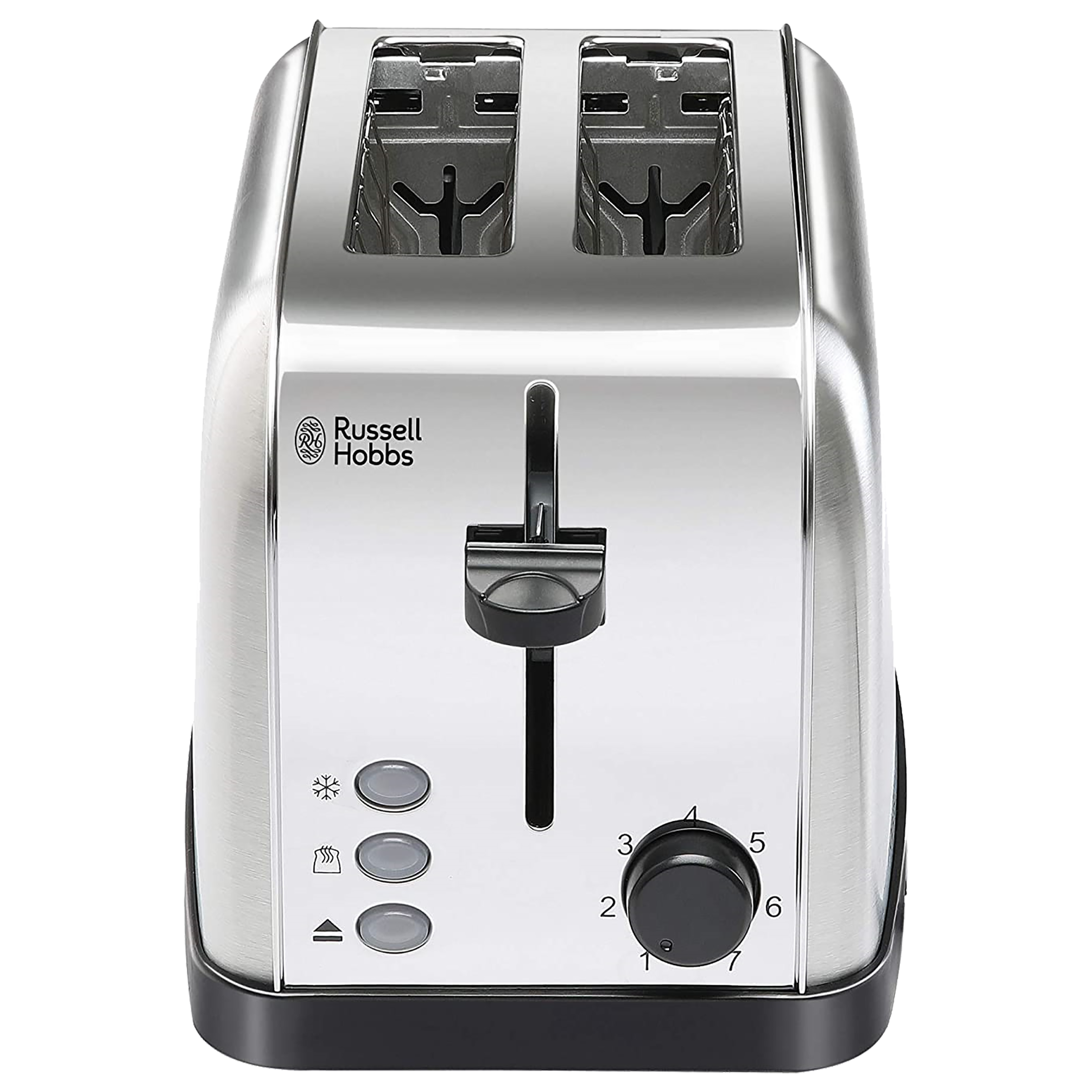Russell Hobbs 18780 850 Watts 2 Slice Automatic Pop-Up Toaster (Variable Browning Control, Silver)
