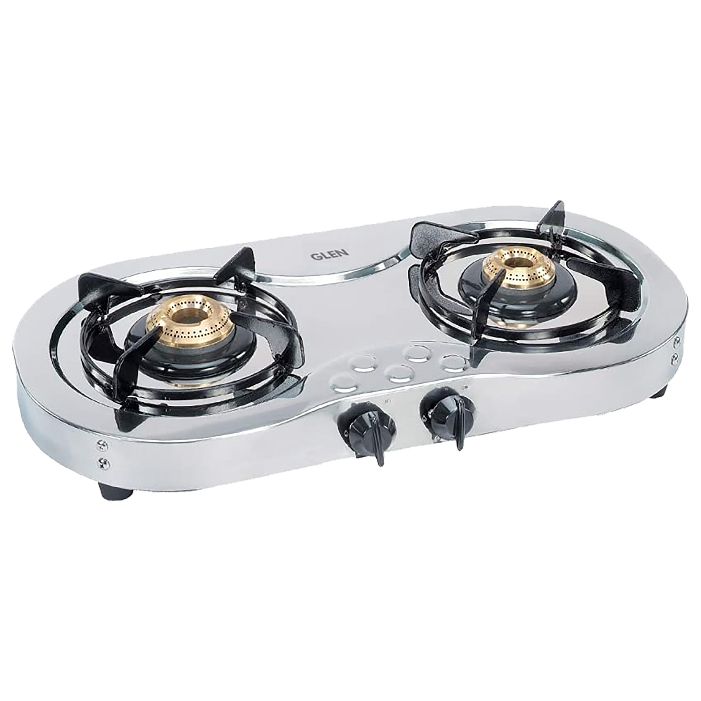 Glen CT1025SS 2 Burner Stainless Steel Gas Stove (Maximum Cooking Space, Silver)_1
