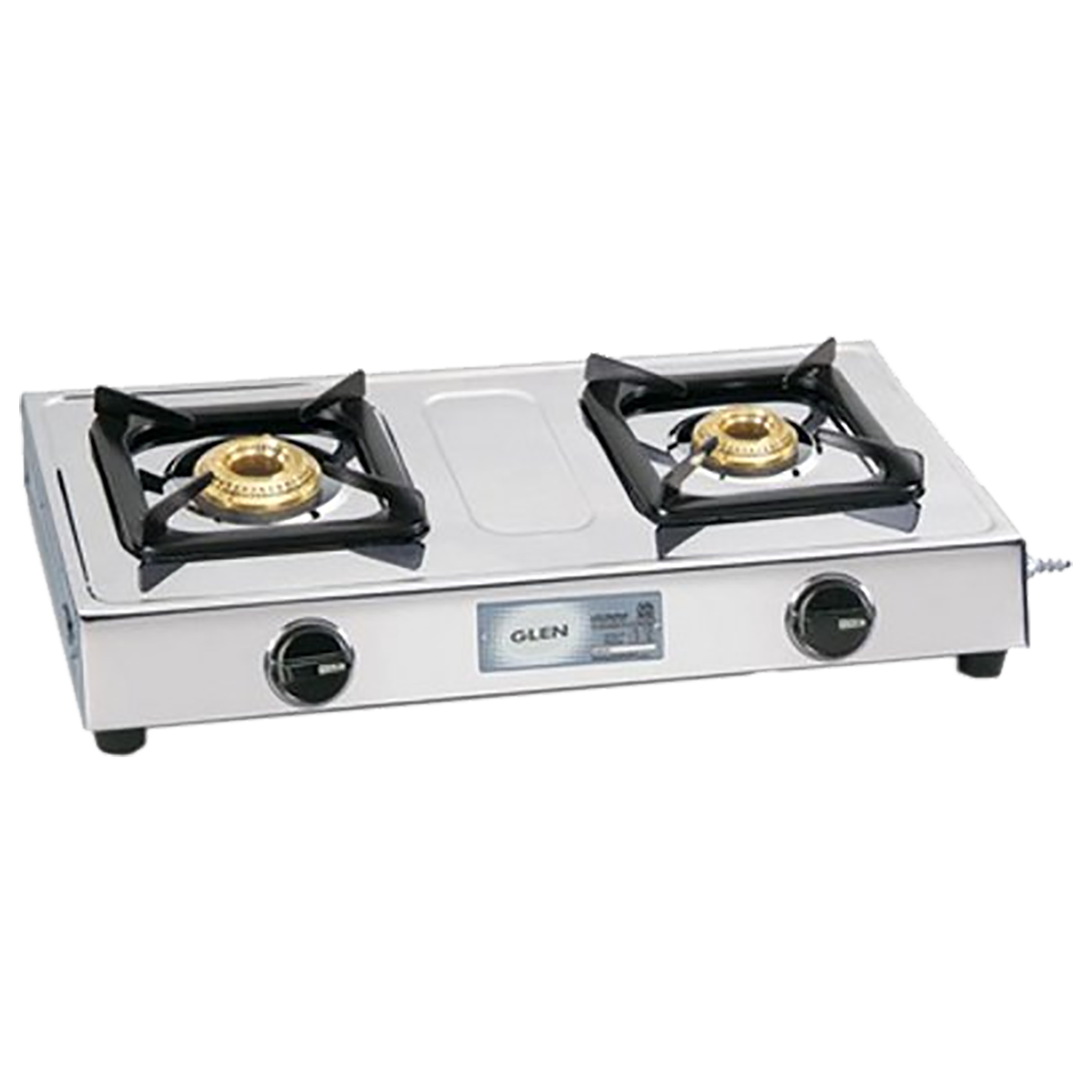 Glen CT1020SSBBAI 2 Burner Stainless Steel Gas Stove (MS Pan Supports, Silver)_1