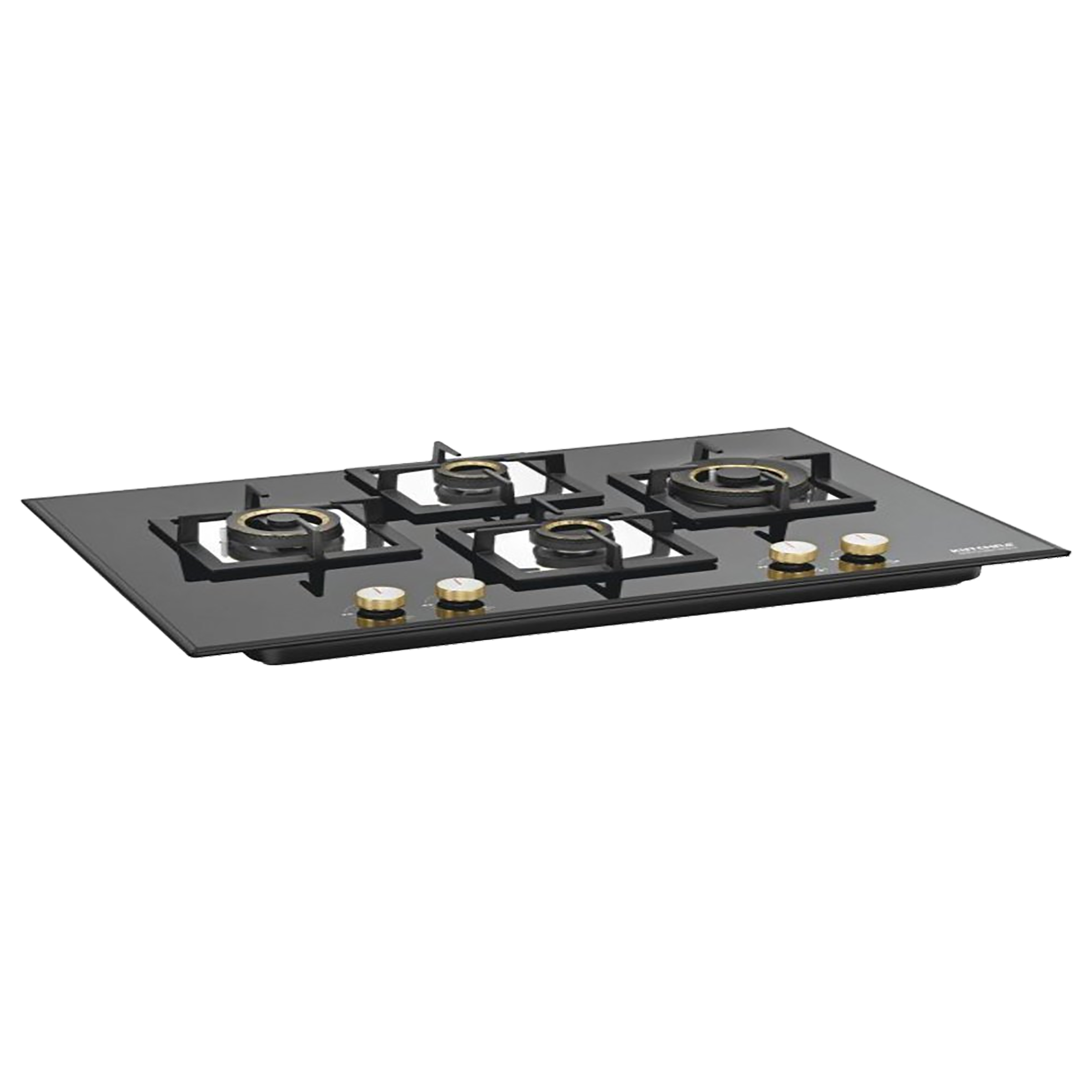 Kutchina Marica 4 Burner Tempered Glass Built-in Gas Stove (Aesthetic Designs, MARICA 4BS 90 DLX, Black)_1
