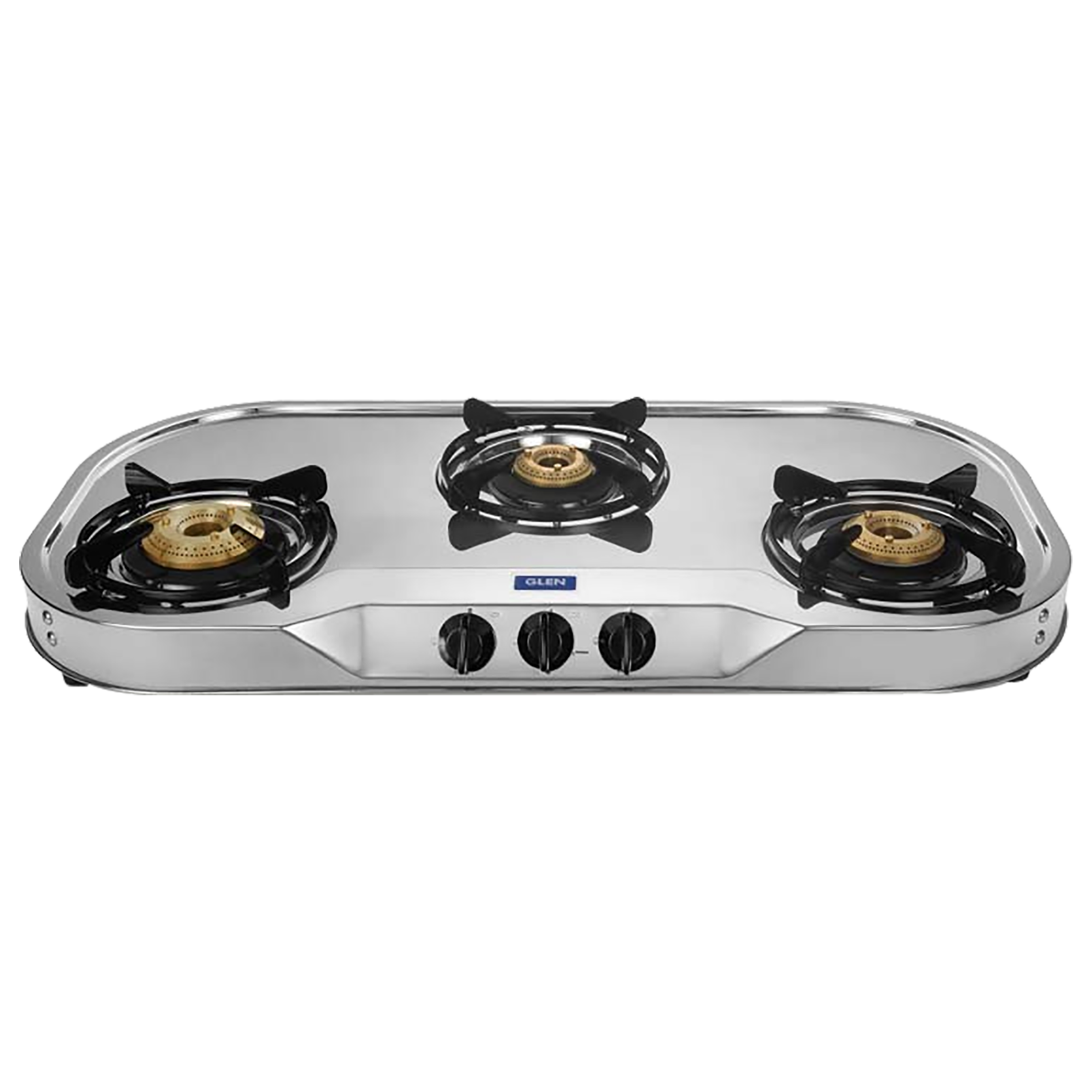 Glen CT1035XLHFBBDT 3 Burner Stainless Steel Gas Stove (Three Burner With Modern Soft Looks, Silver)_1