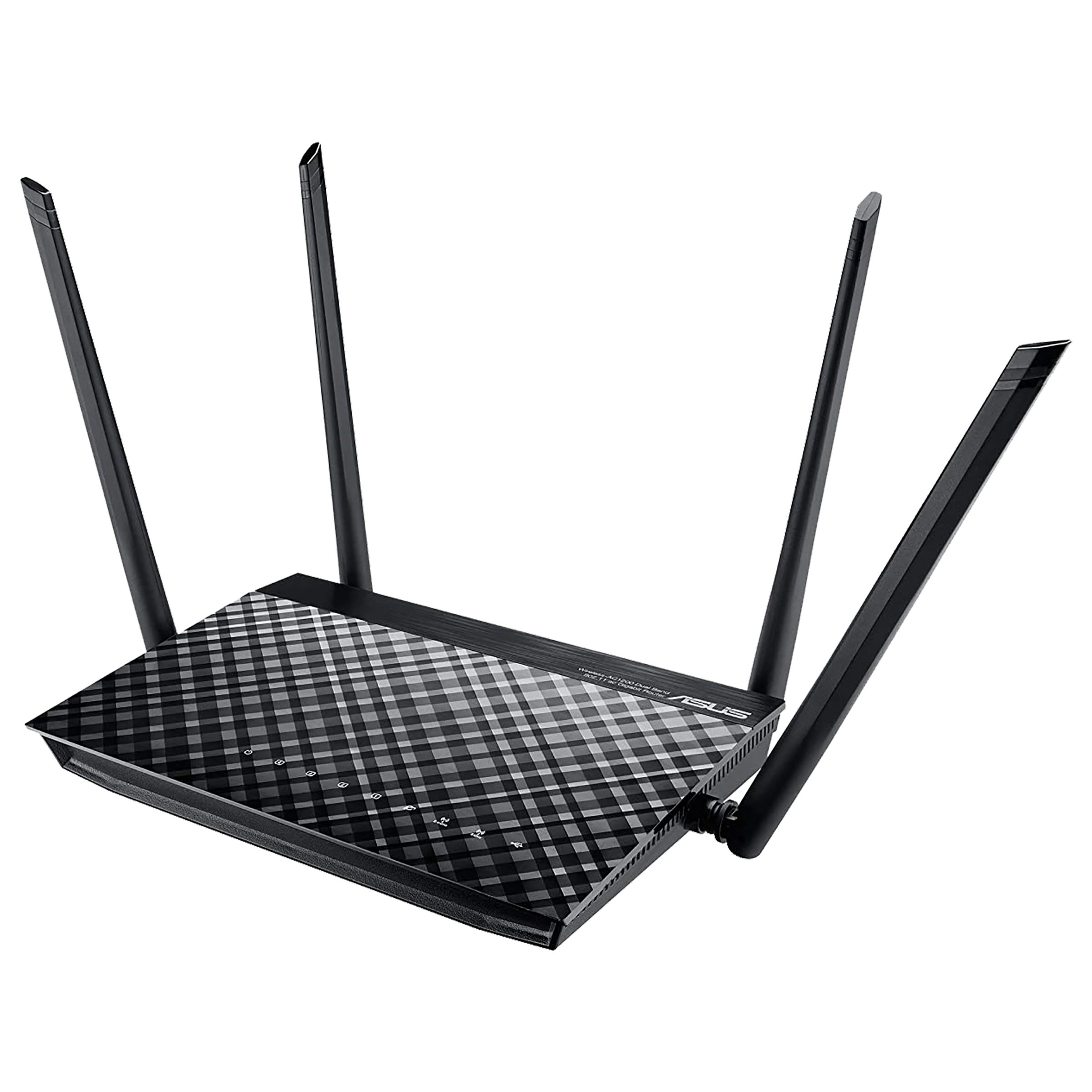 

Asus Dual Band 750 Mbps WiFi Router (4 Antennas, Intiutive Asus Router App, RT-AC750L, Black), No color