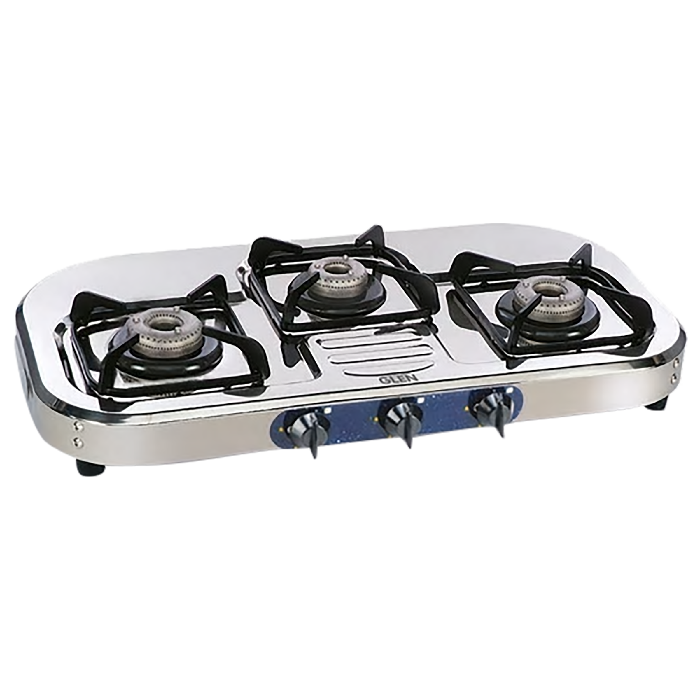 Glen CT1037SSHFBB 3 Burner Stainless Steel Gas Stove (Maximum Cooking Space, Silver)_1