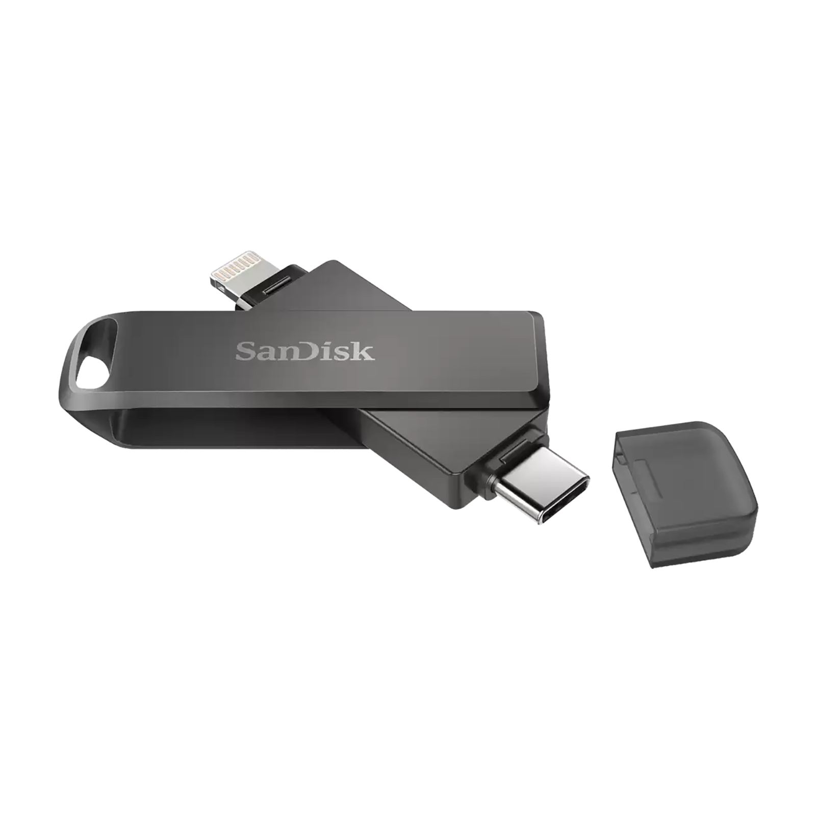 SanDisk iXpand Luxe 128GB Lightning + USB 3.1 (Type-C) Flash Drive (Password Protection, Black)_4