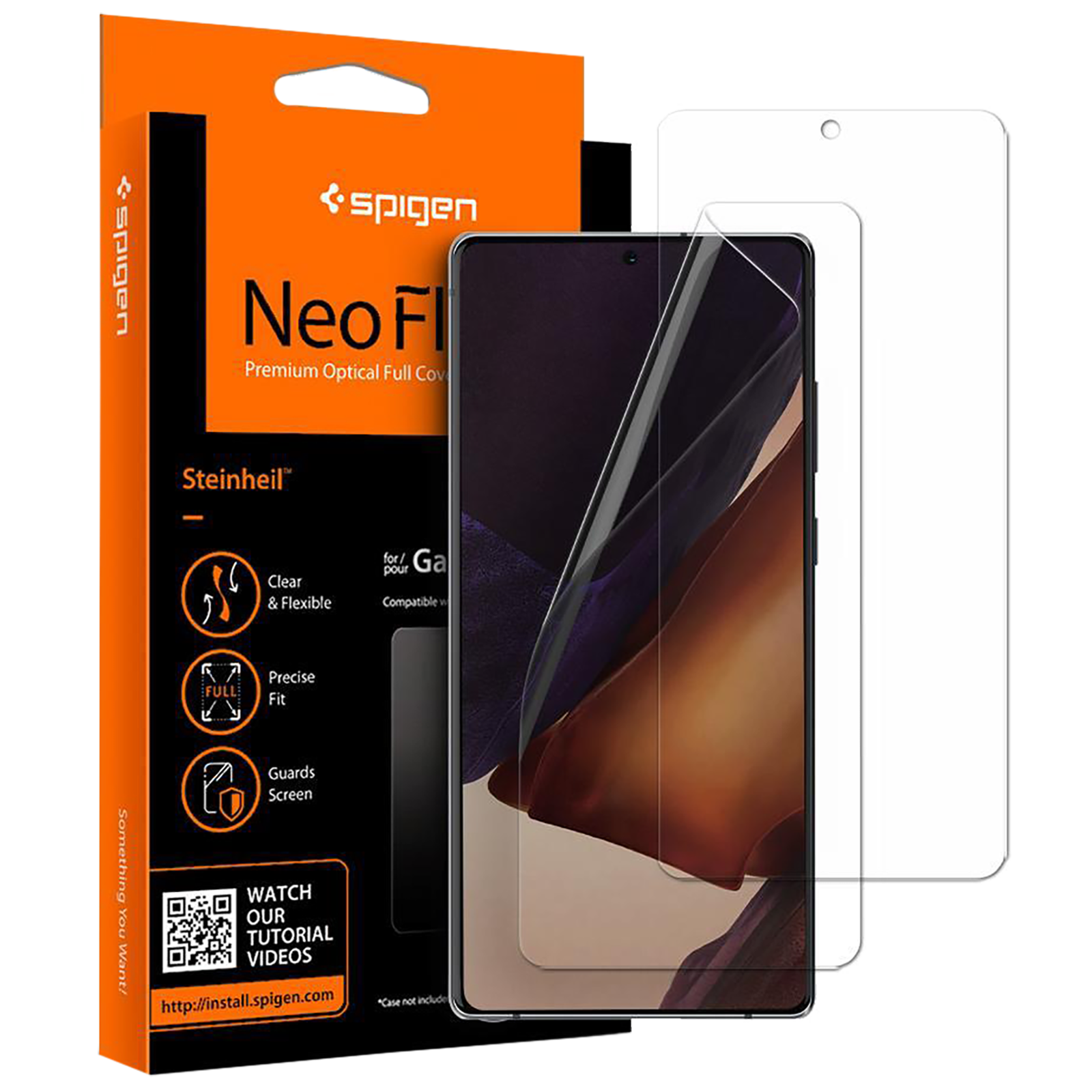 Spigen Neo Flex Screen Protector For Samsung Galaxy Note 20/Note 20 5G (Bubble-Free, AFL01364, Transparent)_1