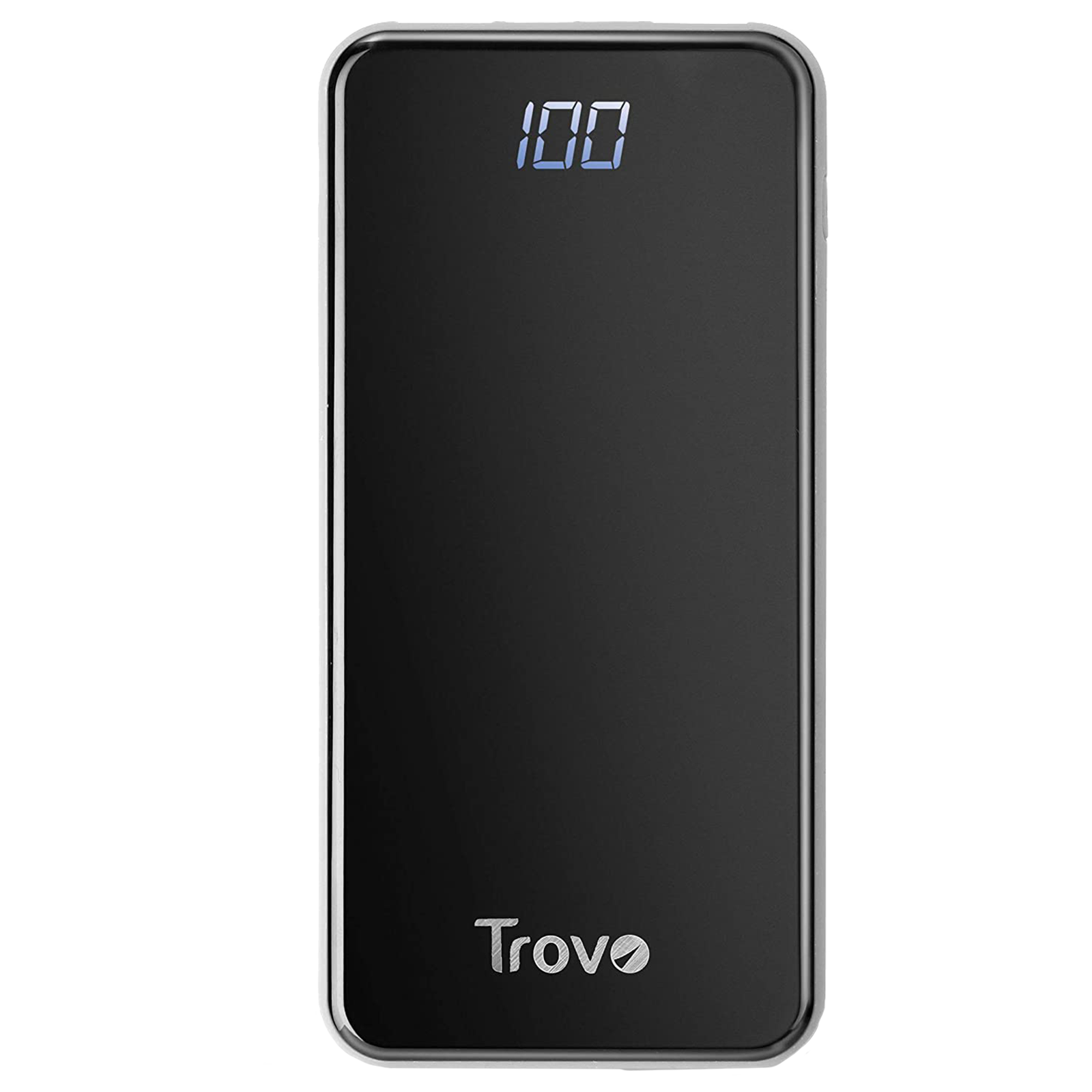 

Trovo Bolt 10000mAh 2-Port Power Bank (Digital Charging Indicator, TPB-330, Black), No color