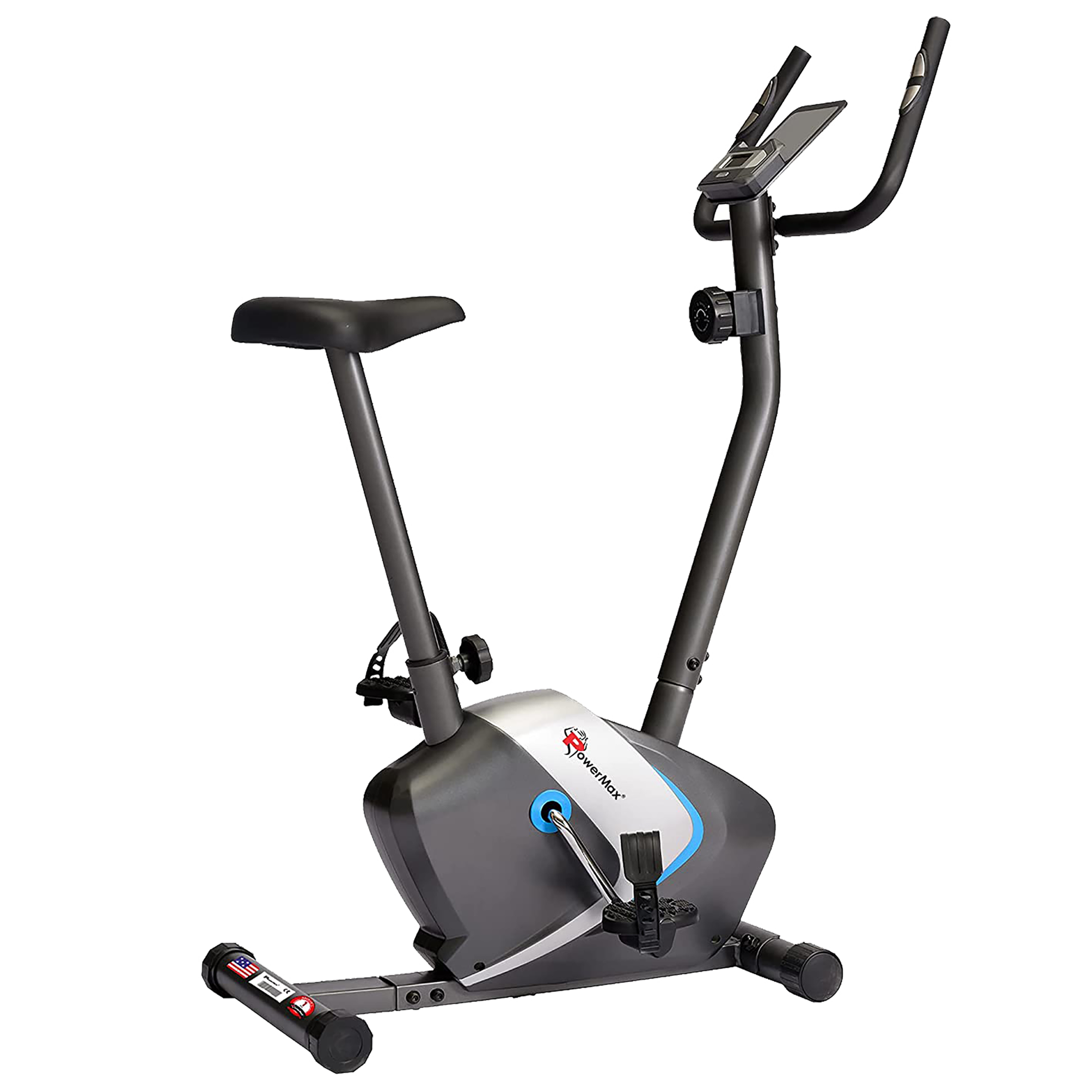 Powermax Fitness Cycle (Magnetic Flywheel System, BU-350, Black)_1