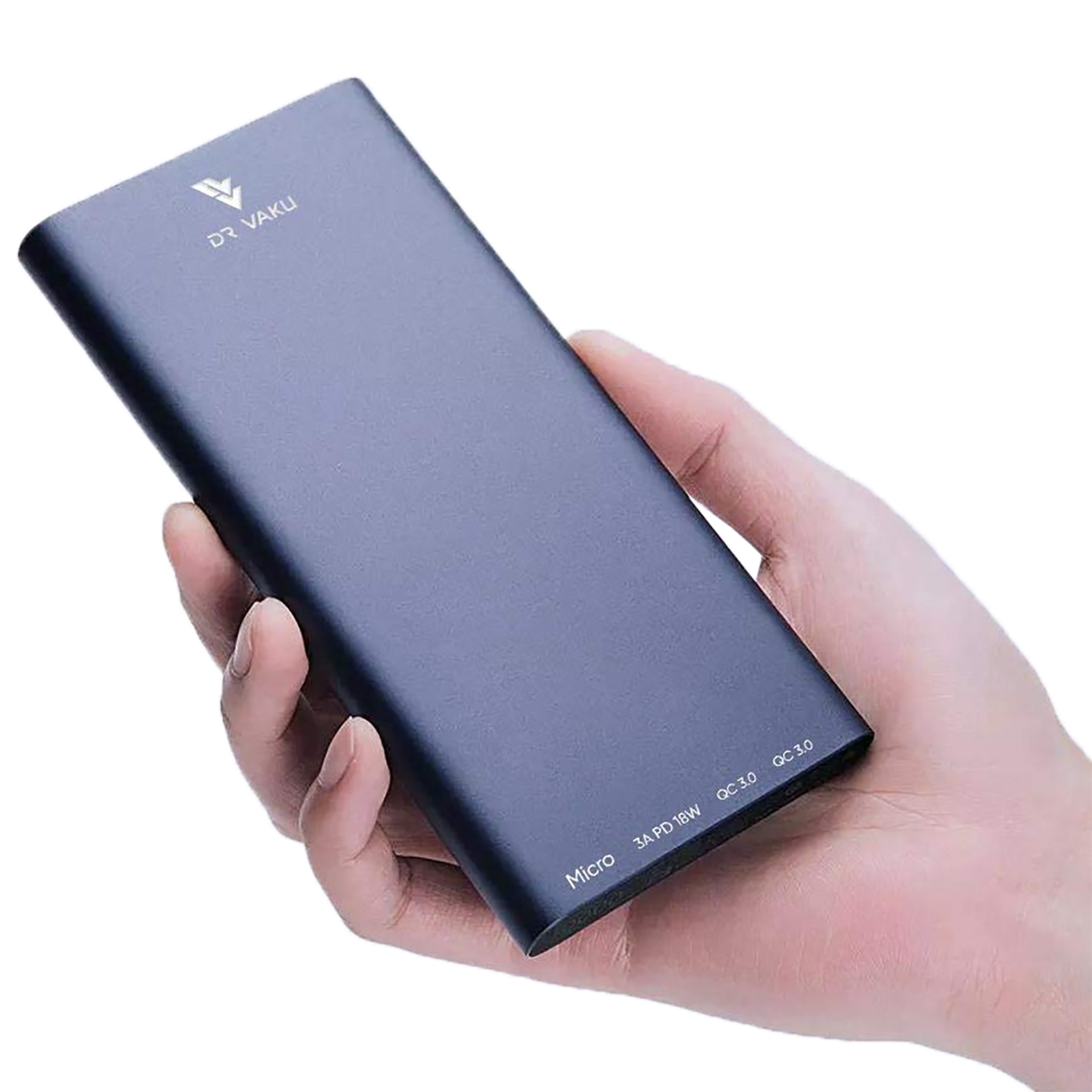 

VAKU Magnus 10000mAh 3-Port Power Bank (Two-Way Quick Charging, VAKU-MAG10KPB-BLUE, Blue), No color