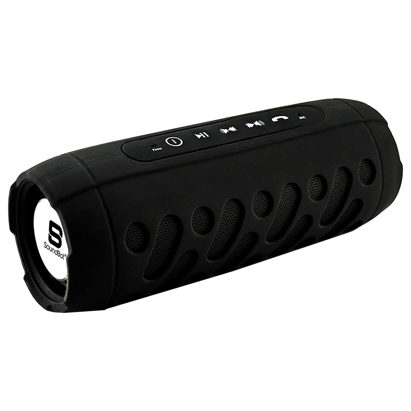 SoundBot 8 Watts Portable Bluetooth Speaker (Anti-Shocking, SB526-BLK, Black)