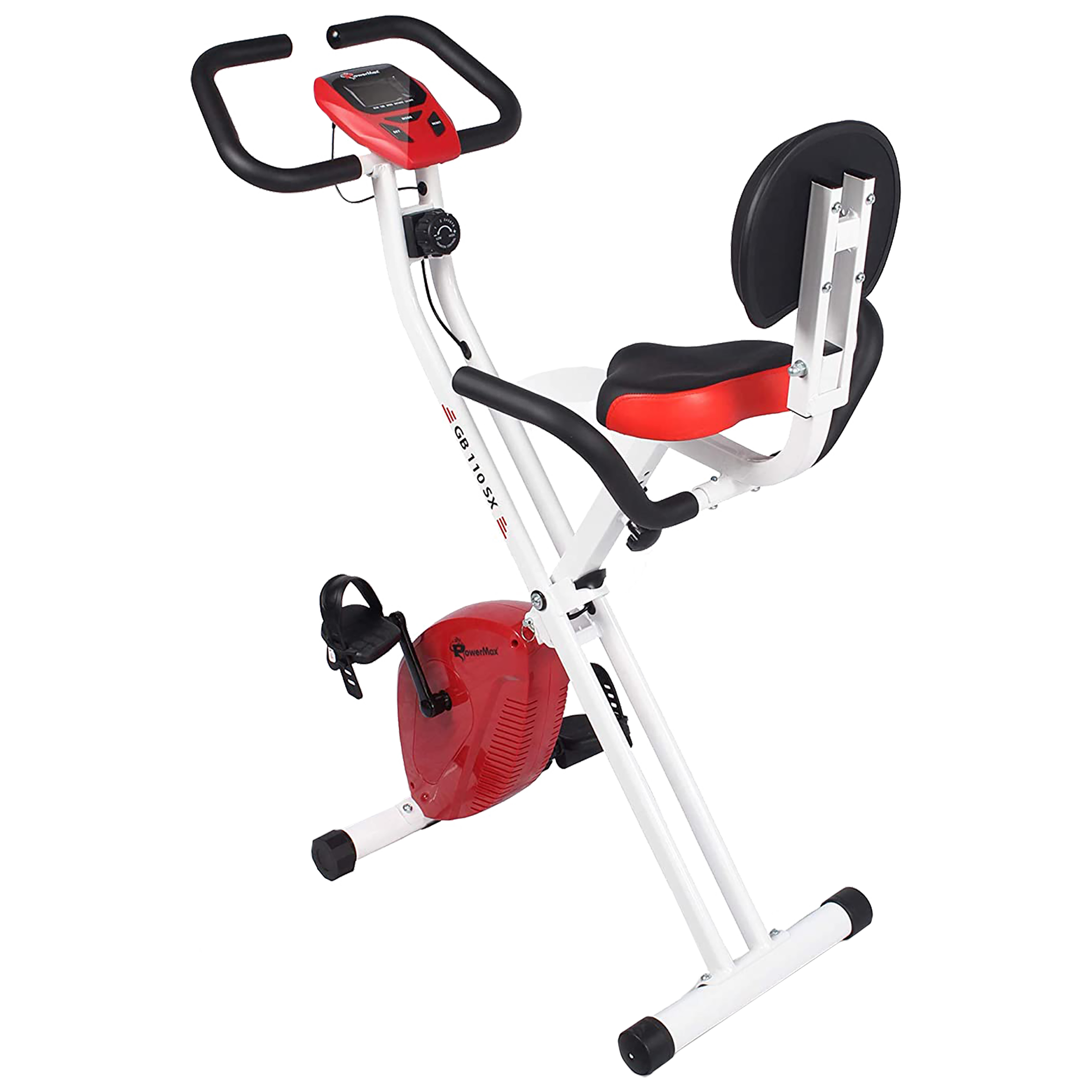 Powermax Fitness Cycle (LCD display, BX-110SX, Red/White)_1