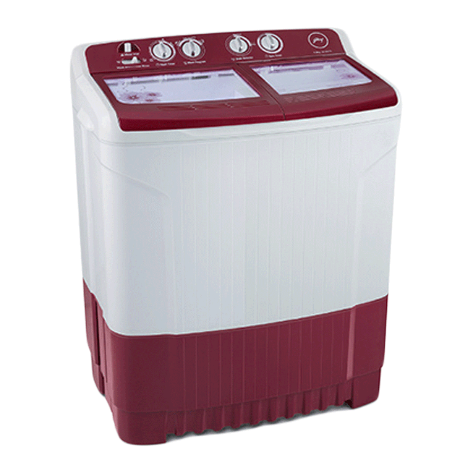 Godrej Edge 7.5 kg Semi Automatic Top Load Washing Machine (Tri-Roto Pulsator, WS EDGE 7.5 WnRd T, Wine Red)_1