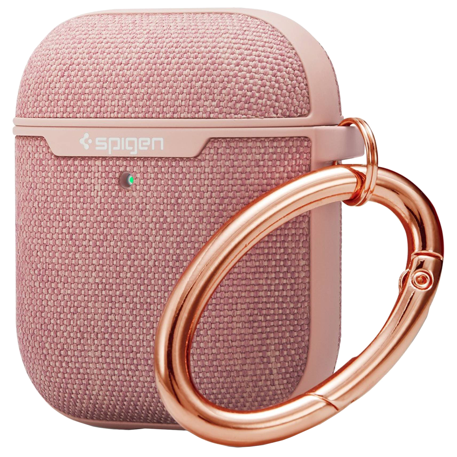 Spigen Urban Fit PC & Fabric Full Cover Case For AirPods 1/AirPods 2 (Scratch-Free, 074CS27598, Rose Gold)_1