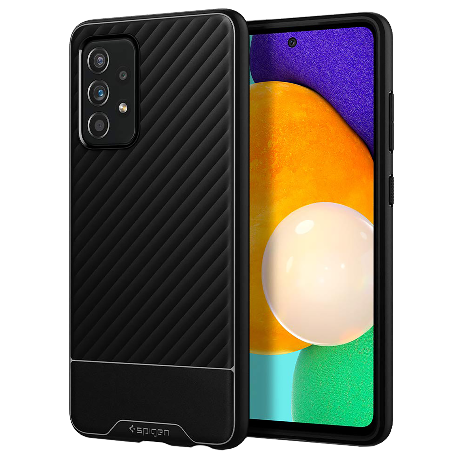 

Spigen Core Armor TPU Back Case For Galaxy A52/Galaxy A52 5G/Galaxy A52s 5G (Air Cushion Technology, ACS02321, Matte Black), No color