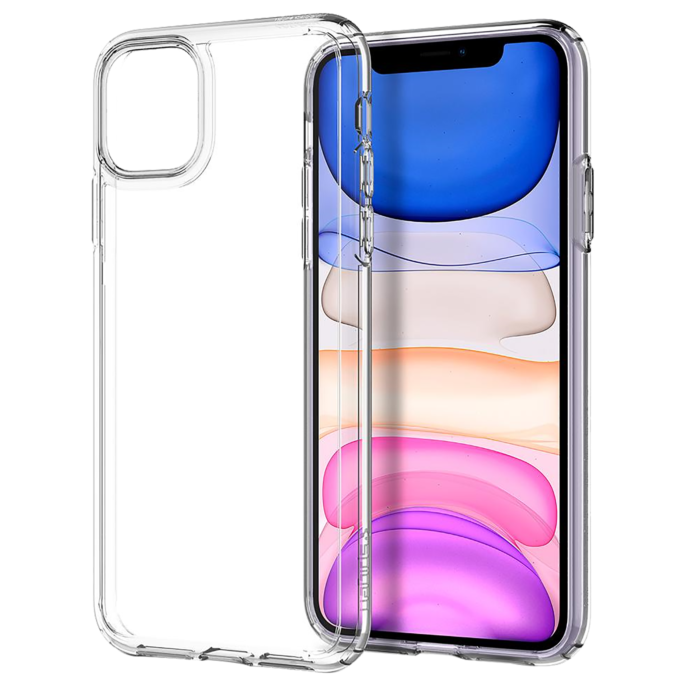 Spigen Ultra Hybrid TPU & PC Back Case For iPhone 11 (Slim & Grip-Friendly, 076CS27185, Crystal Clear)_1