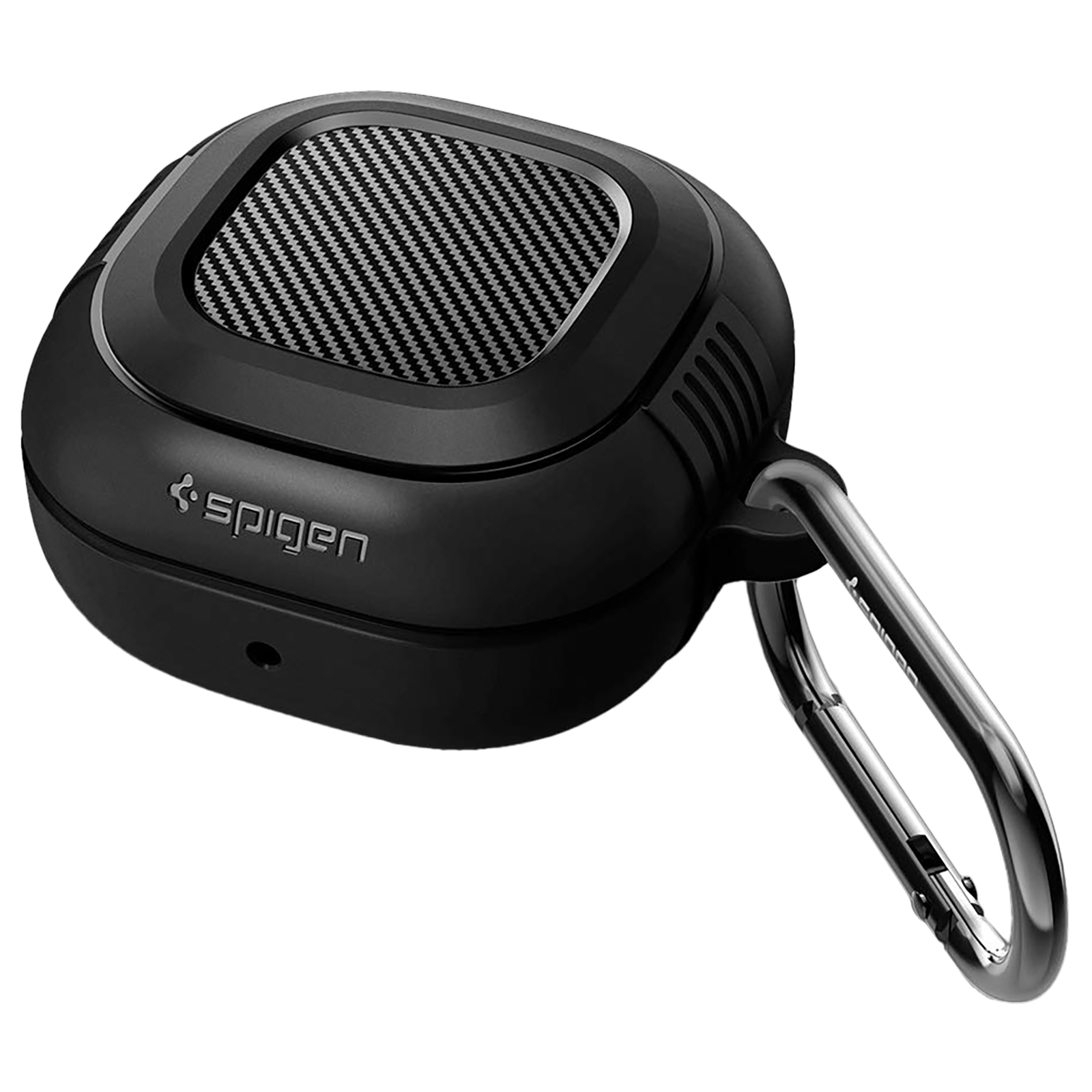 

Spigen Rugged Armor TPU & PC Full Cover Case For Galaxy Buds 2 (2021)/Galaxy Buds Pro (2021)/Galaxy Buds Live (2020) (East To Carry, ASD01276, Black), No color