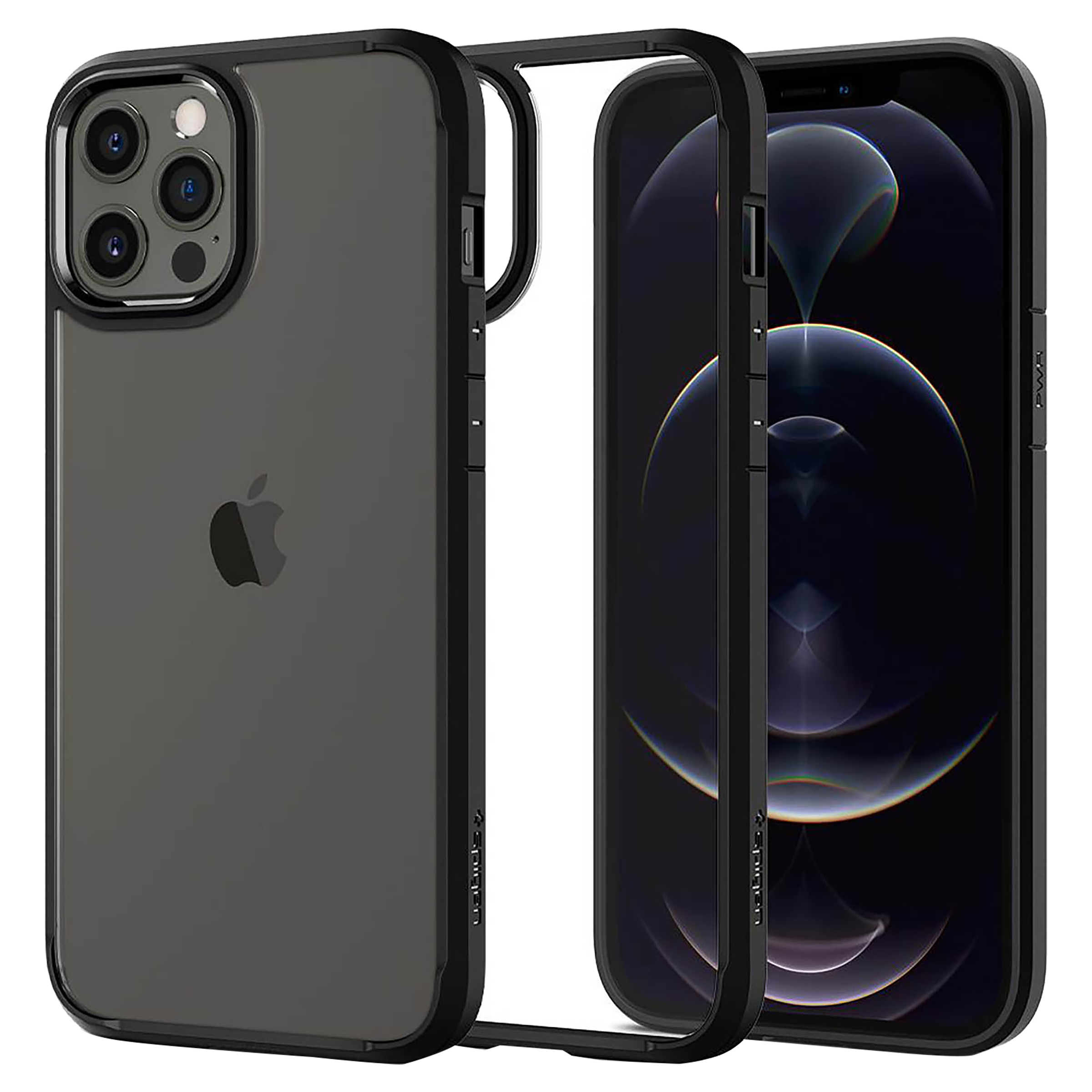 Buy spigen Ultra Hybrid TPU & Polycarbonate Back Case for Apple iPhone 14  Pro Max (Wireless Charging Compatible, Matte Black) Online - Croma