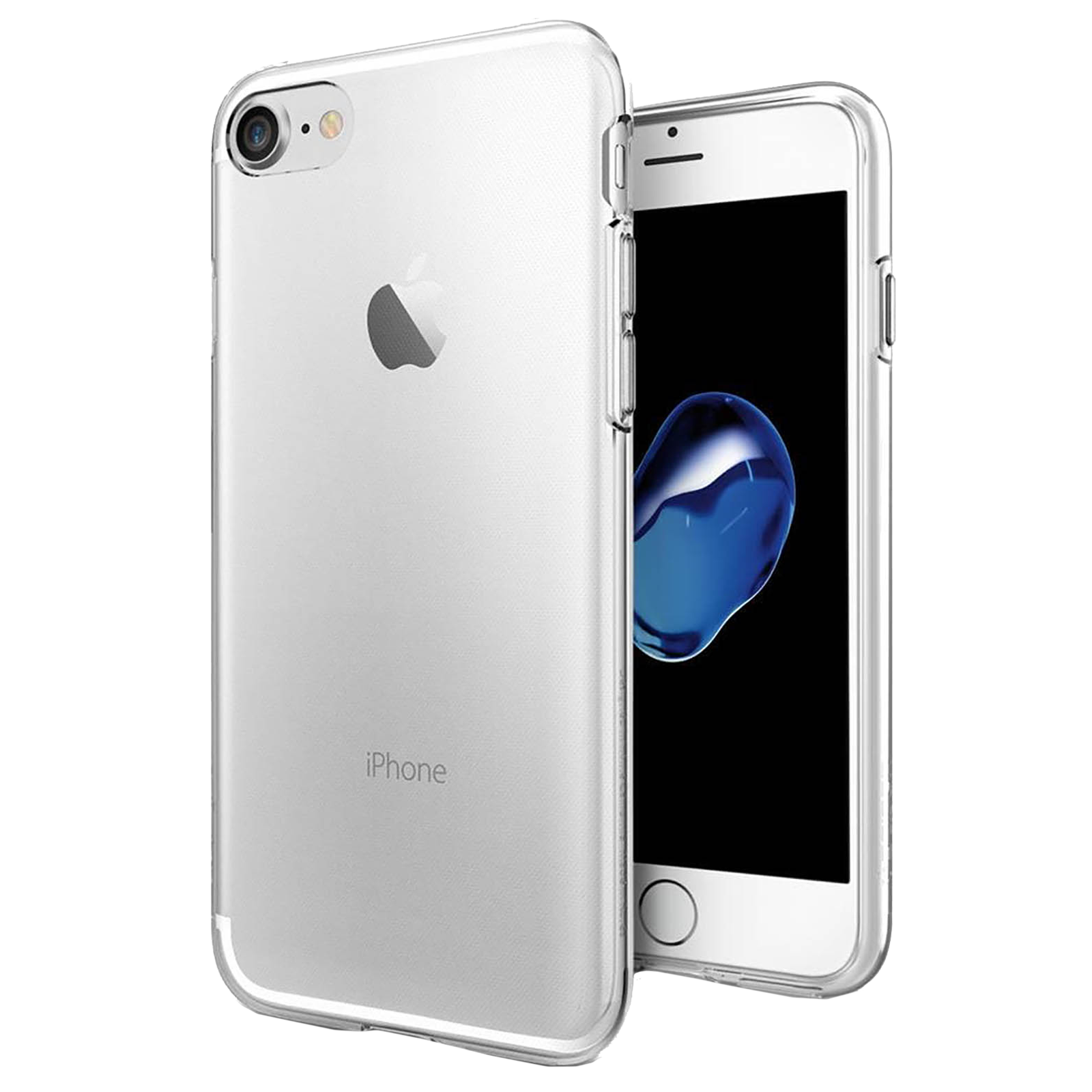 Virus Observeer nikkel Buy Spigen Liquid Crystal TPU Back Case For iPhone 7/iPhone 8 (Lightweight,  042CS20435, Crystal Clear) Online - Croma