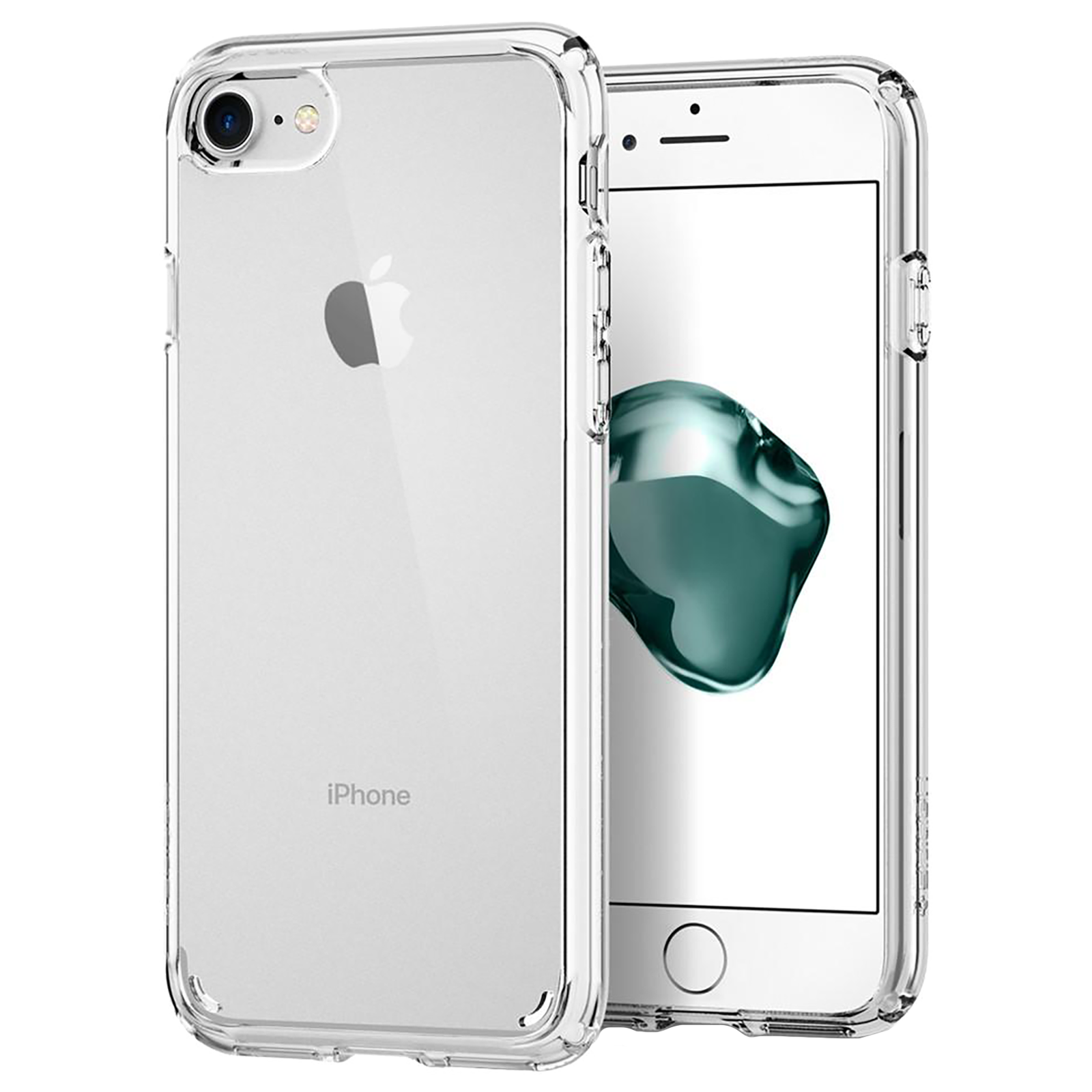 

Spigen Ultra Hybrid 2 TPU & PC Back Case For iPhone 7/iPhone 8 (Shock-Absorbent, 042CS20927, Crystal Clear), No color