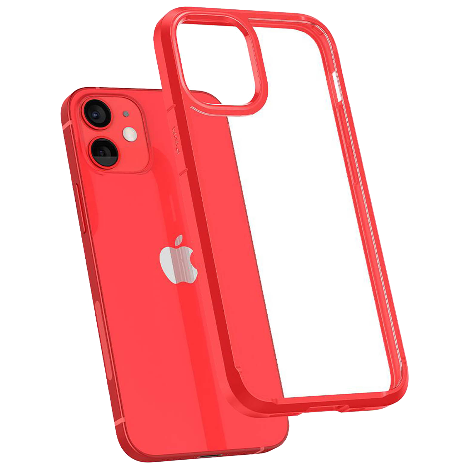 Funda Spigen Ultra Hybrid Para iPhone 12 Mini Rojo