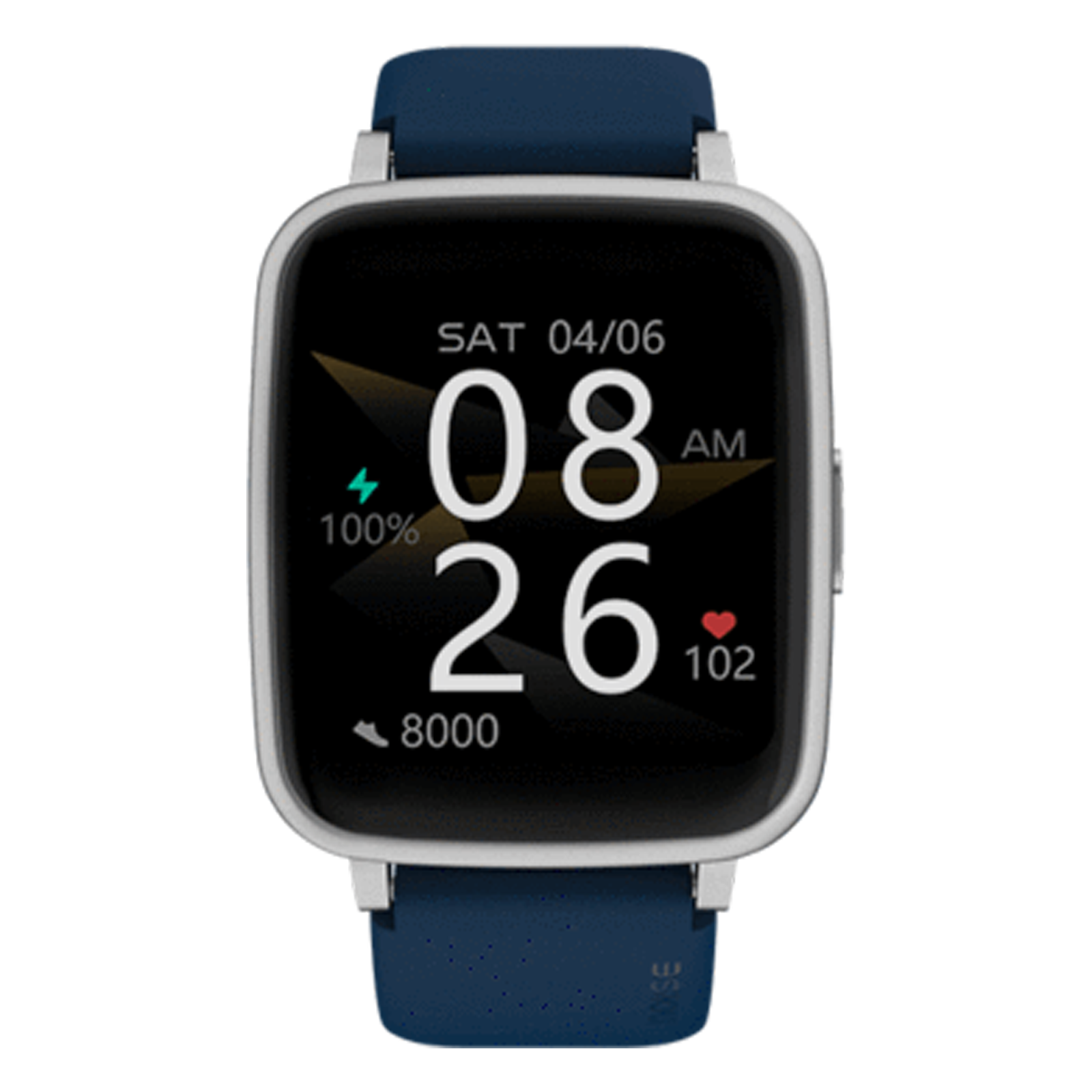 

Noise ColorFit Pulse Smart Watch (35.56mm) (SPO2 Monitoring, wrb-sw-colorfitpul, Silver/Royal Blue, Silicone Band), No color