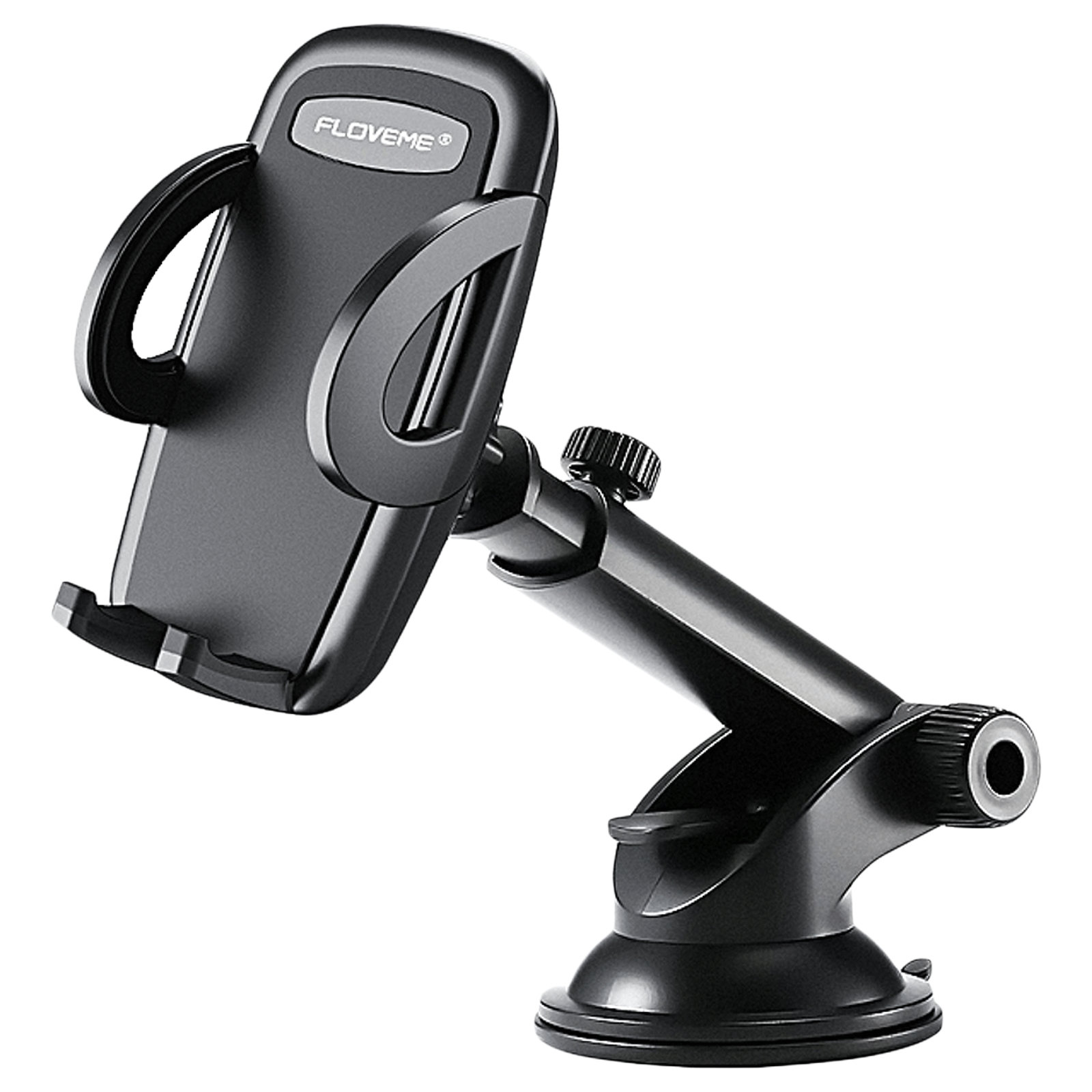 

InBase Universal Dashboard Mobile Holder (Automatic Lock Design, IB-1082, Black), No color