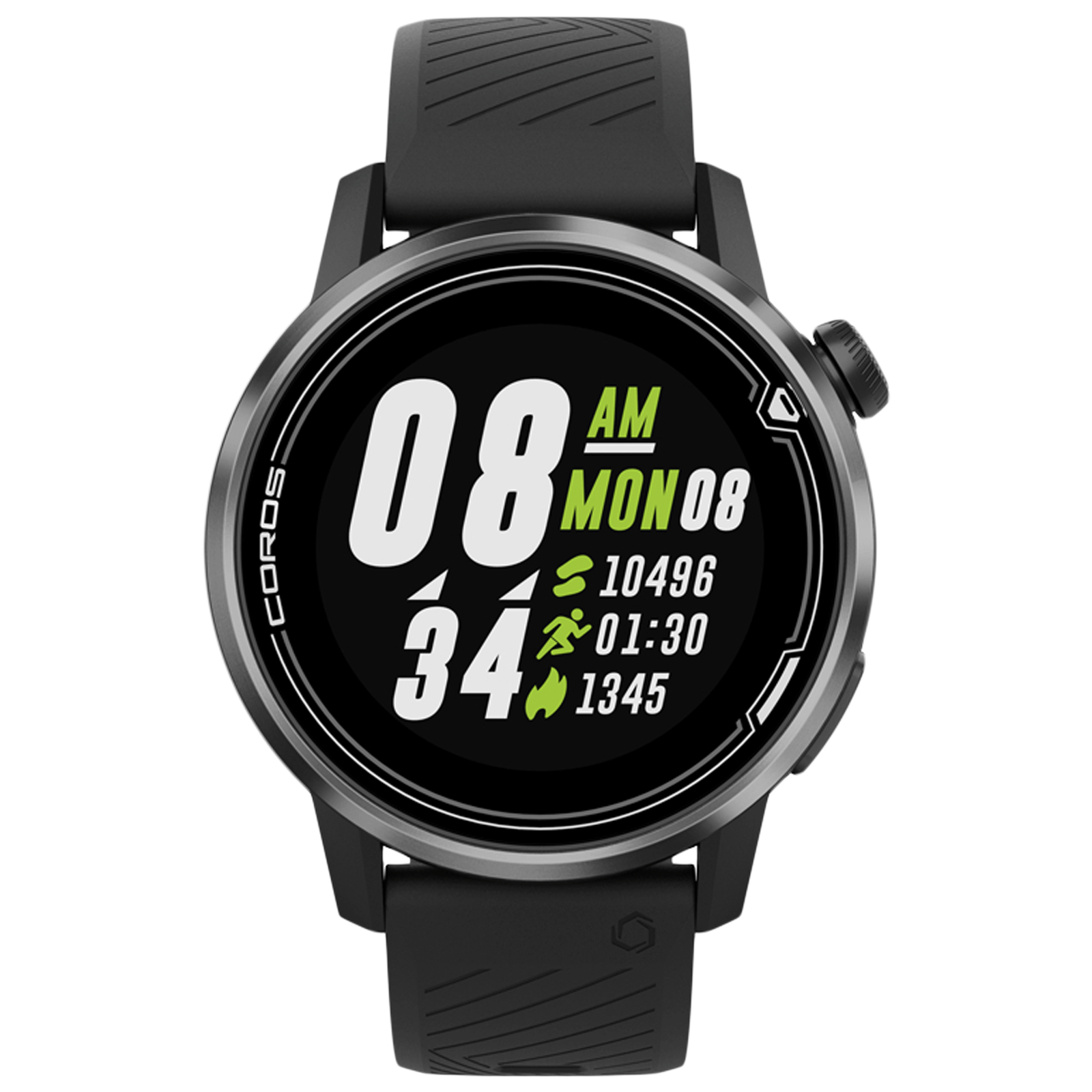 

Coros Apex Smart Watch (GPS+GLONASS, 42mm) (Water Resistant, Grey/Black, Silicone Strap), No color