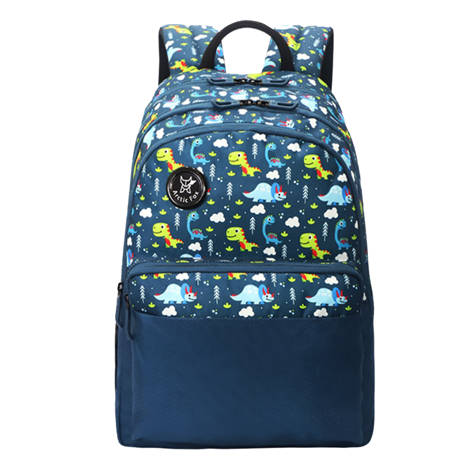 Arctic Fox Dino 23 Litres PU Coated Polyester Backpack (3 Spacious Compartments, FJUBPKDDVWZ070023, Deep Dive)_1