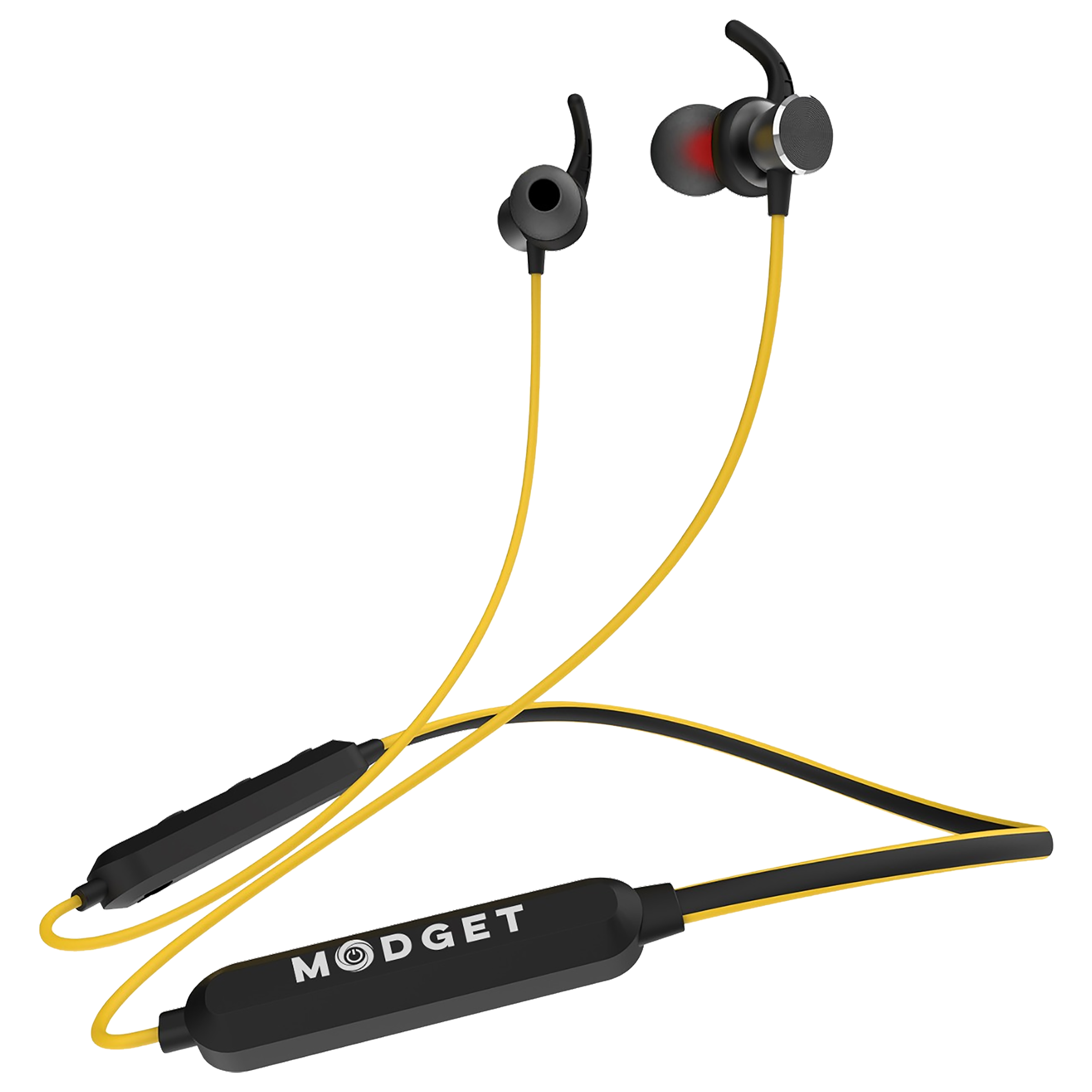 Modget PowerBuds In-Ear H36-BLK/YLOW Active Noise Cancellation Wireless Earphone with Mic (Bluetooth 5.0, IPX5 Sweat Resistant, Yellow/Black)_1