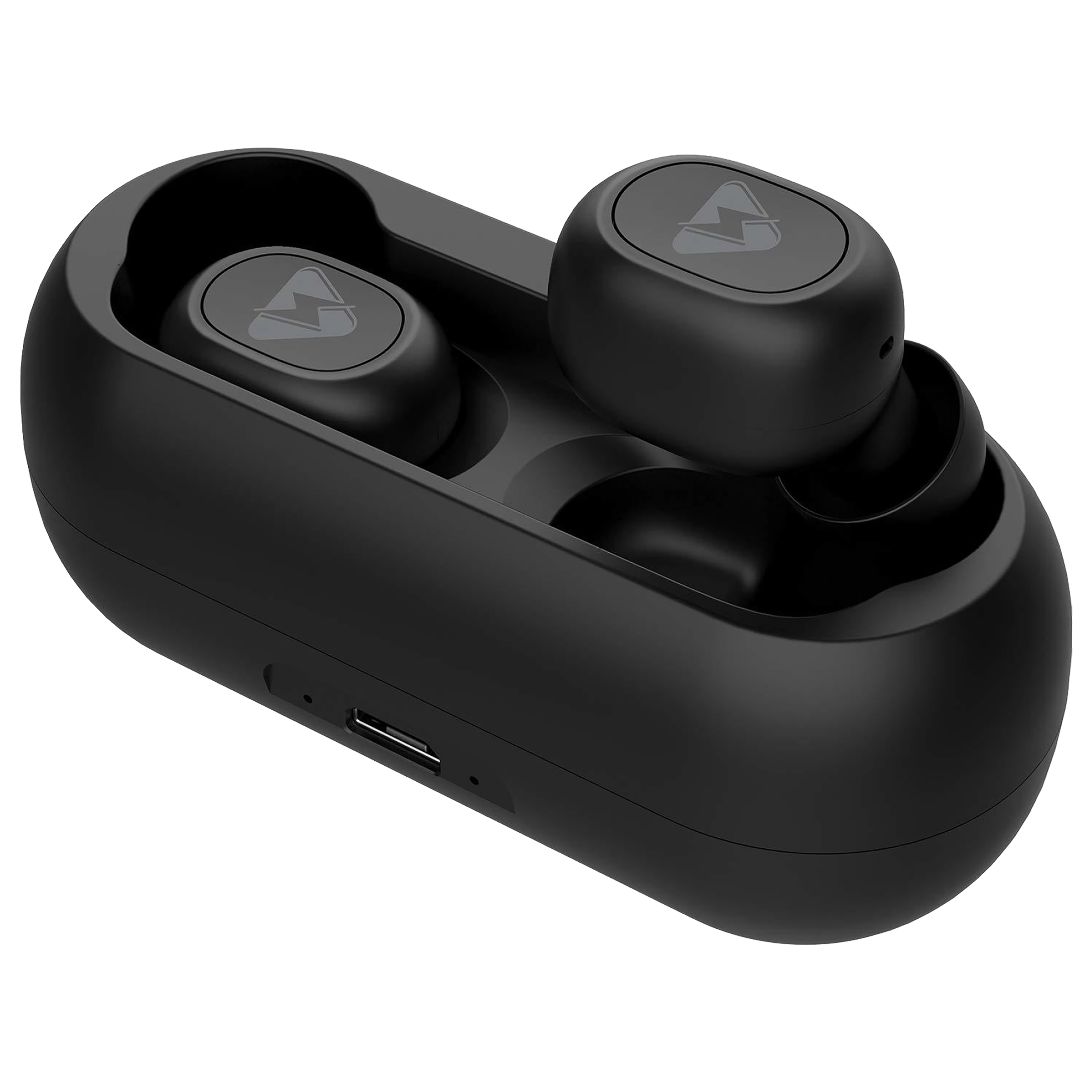 Modget Power Shots MOG-TWS In-Ear Active Noise Cancellation Truly Wireless Earbuds with Mic (Bluetooth 5.0, IPX4 Splash & Sweat Resistant, Black)_1