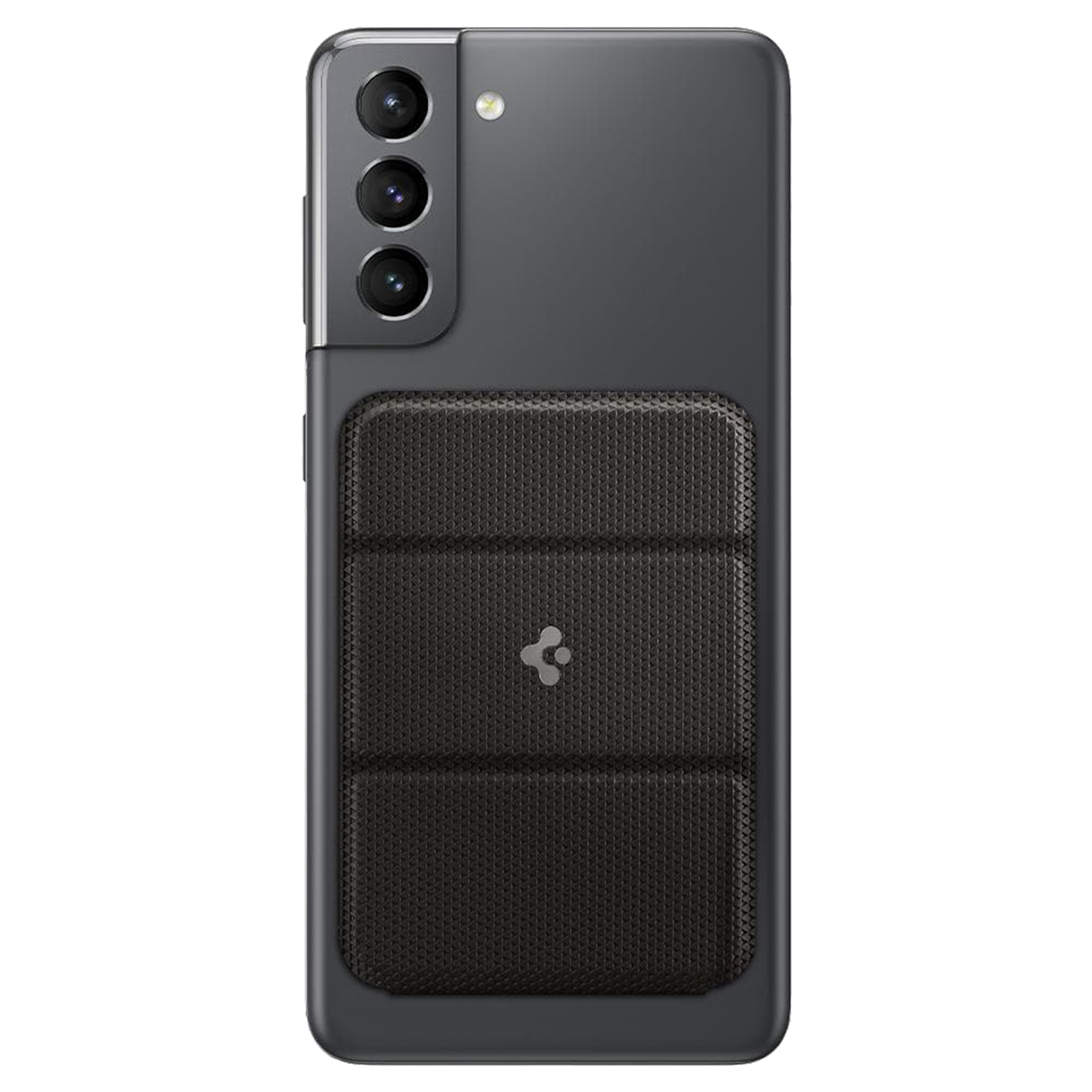 

Spigen Smart Fold Polyurethane Leather Mobile Attachment (Tri Fold Design, AMP02835, Gunmetal), No color