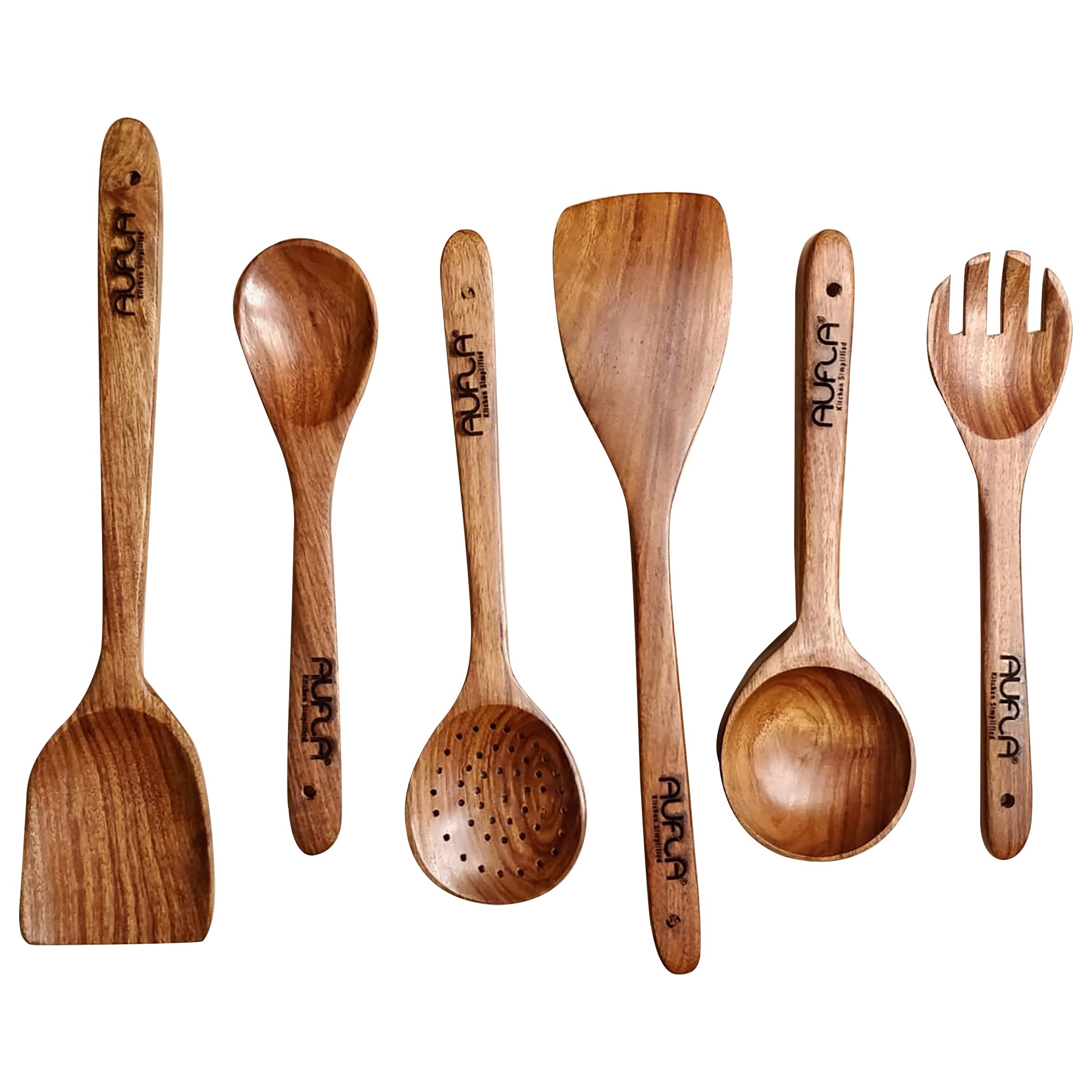 Aufla Spoon (Made From High Quality Rosewood, ARS, Brown)_1
