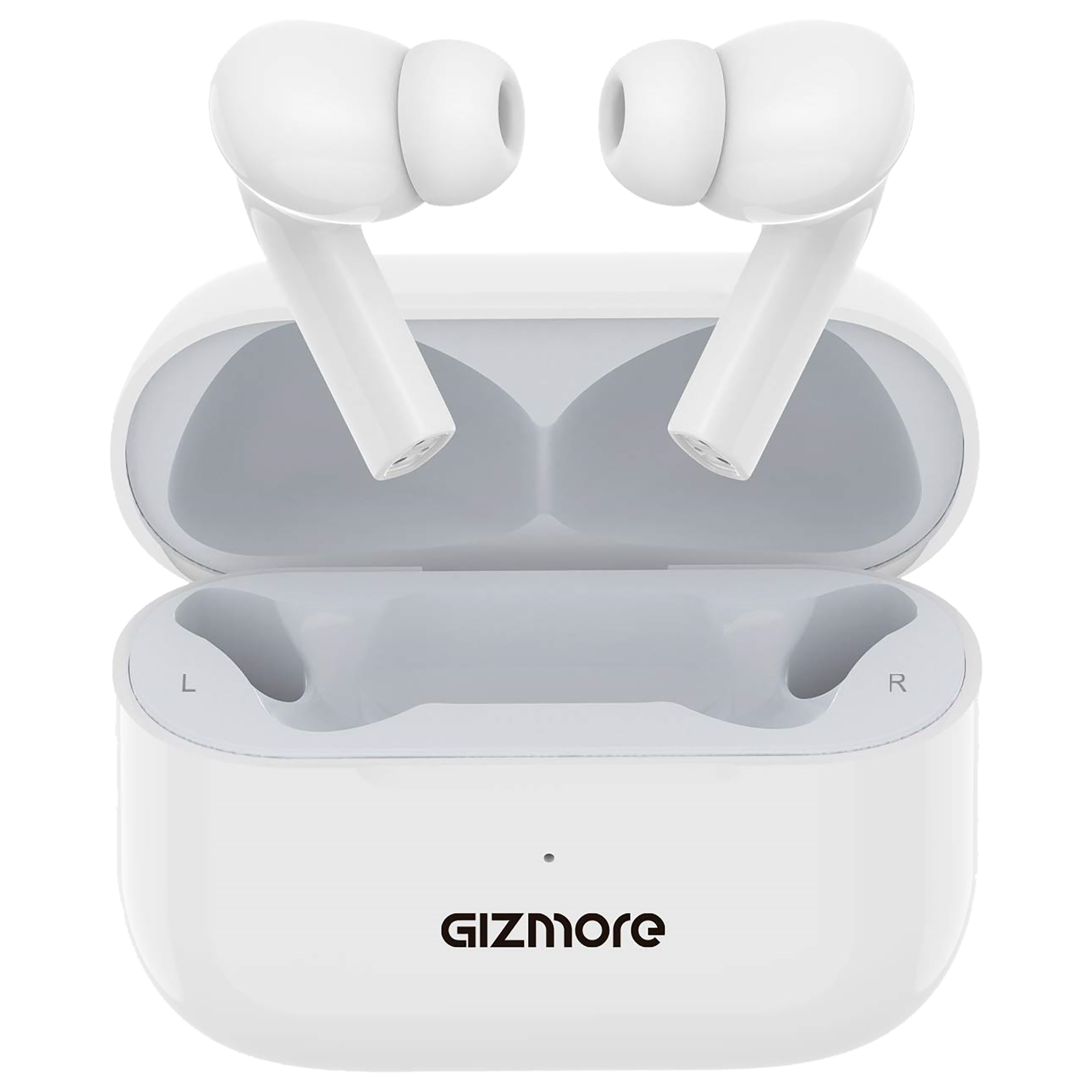 Gizmore Giz BUD 803 In-Ear Truly Wireless Earbuds with Mic (Bluetooth 5.0, Water Resistant, White)_1