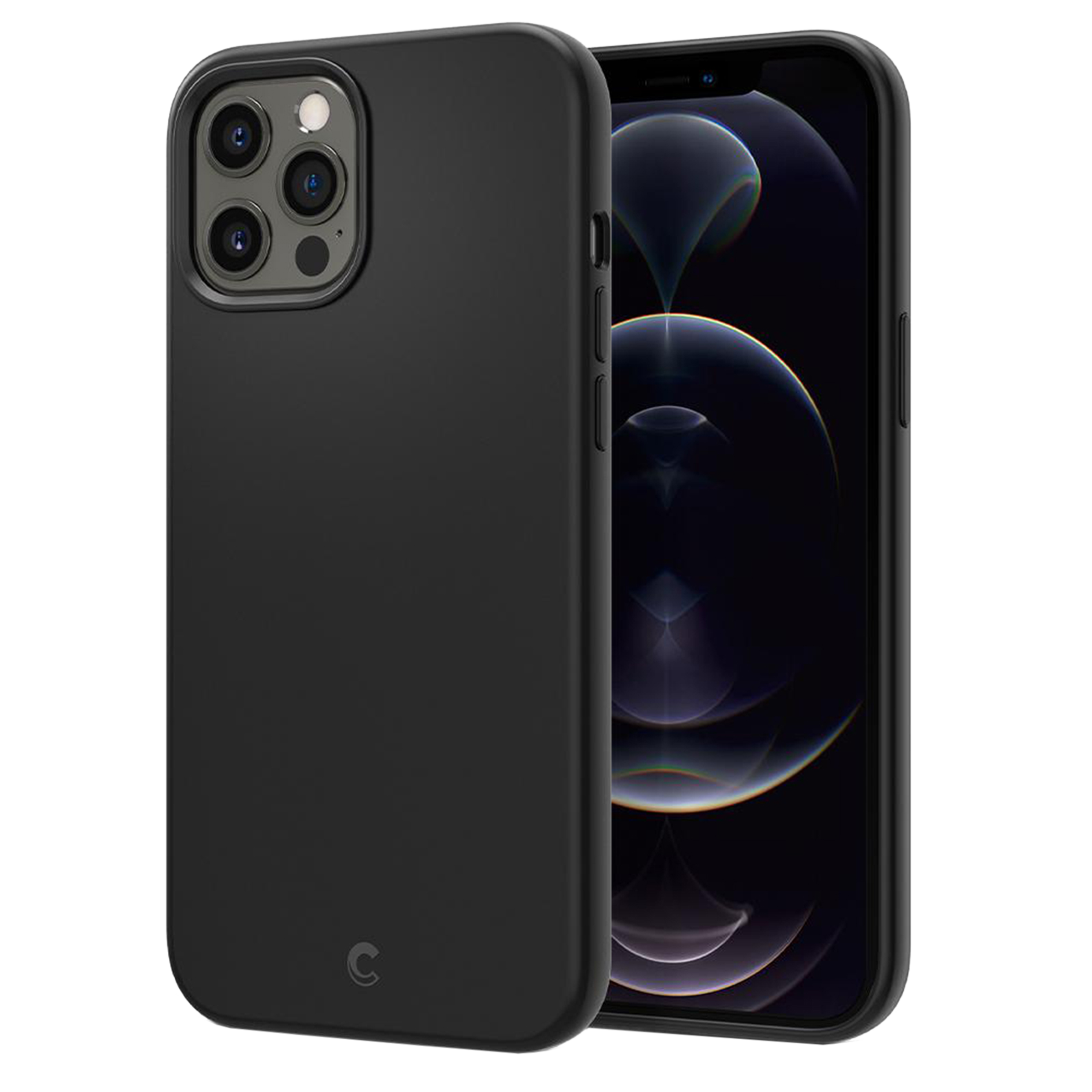 Spigen Cyrill Silicone Back Case iPhone 12 Pro Max (Camera Bumper, ACS01652, Black)