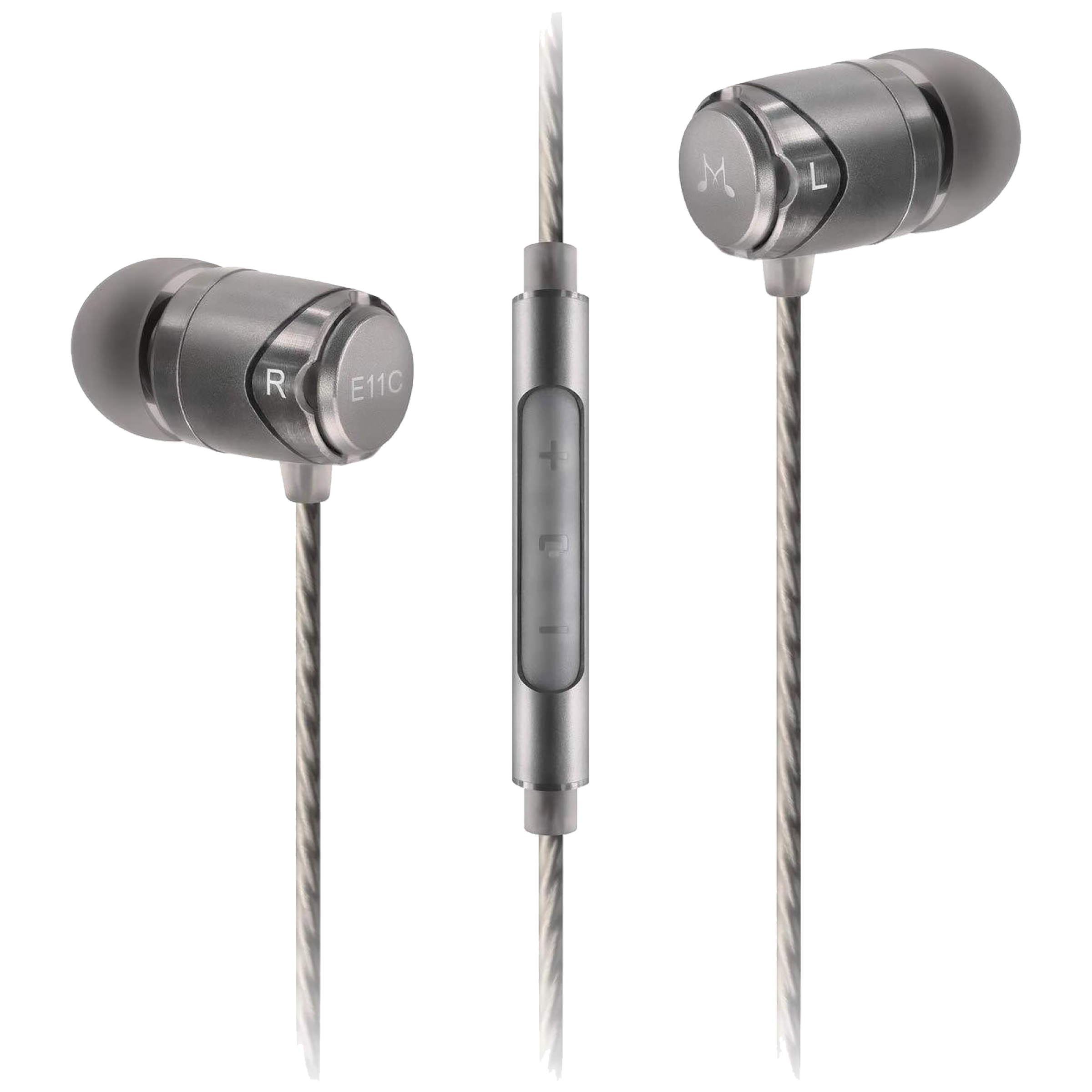 SoundMAGIC E11C In-Ear Noise Isolation Wired Earphone with Mic (Sophisticated Sound, Gunmetal)_1