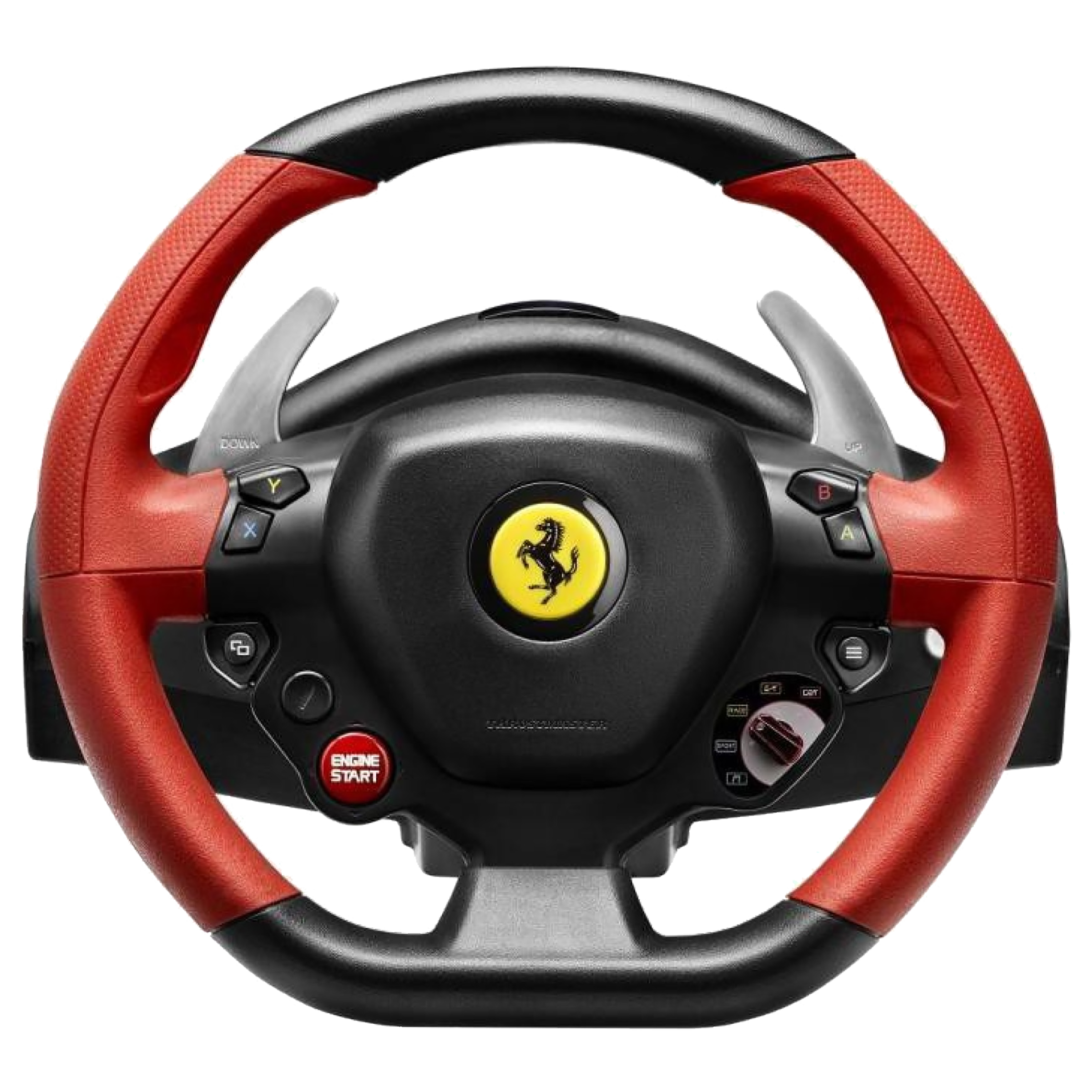 Thrustmaster Ferrari 458 Spider Racing Wheel For Xbox One (Bungee Cord Mechanism, Red/Black)_1