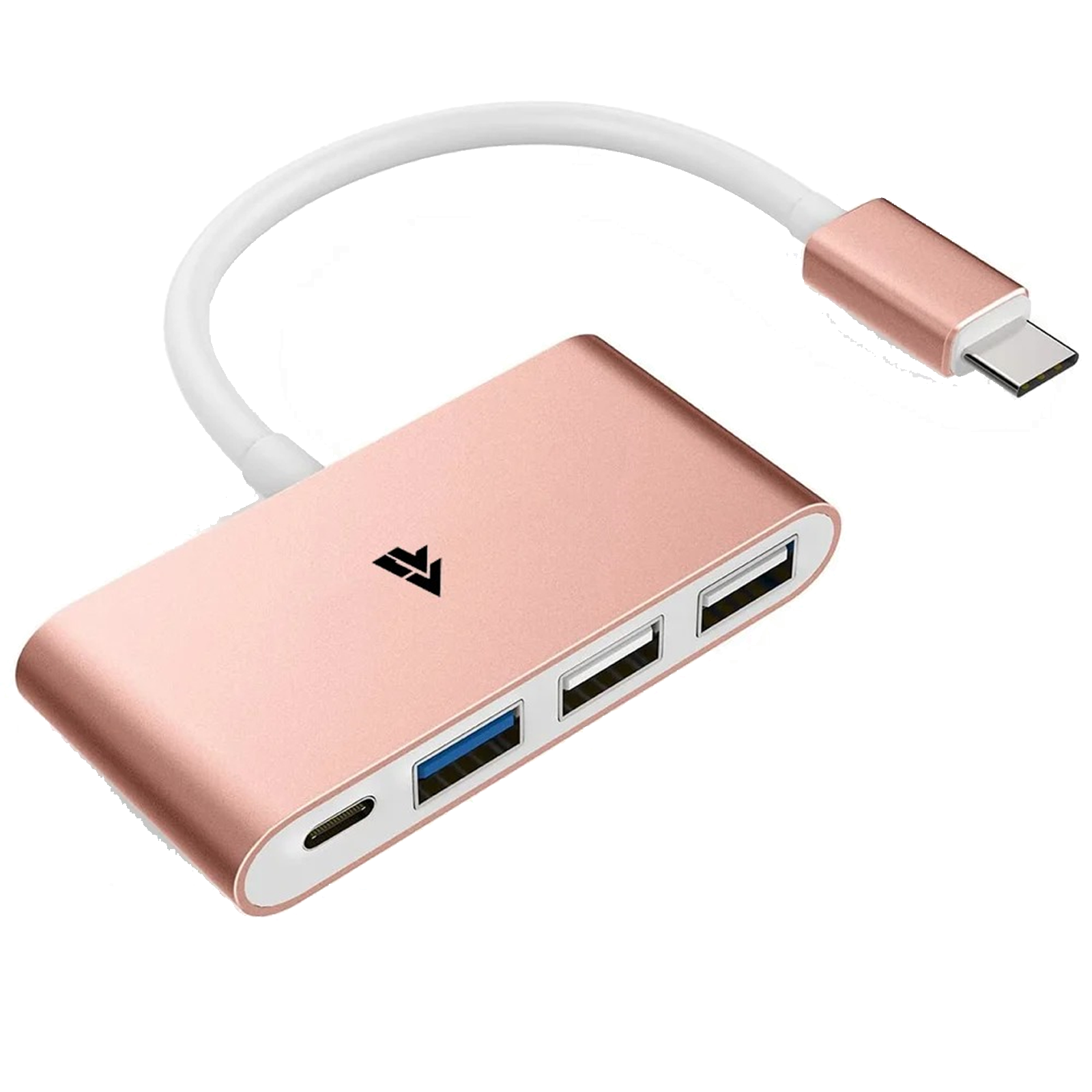 

Vaku Luxos USB 3.0 (Type-C) to USB 3.0 (Type-A)/USB 3.0 (Type-C) Data Transfer Multiport Connector (Fast Charging, VAKU-4IN1HUB-RSGLD, Rose Gold), No color