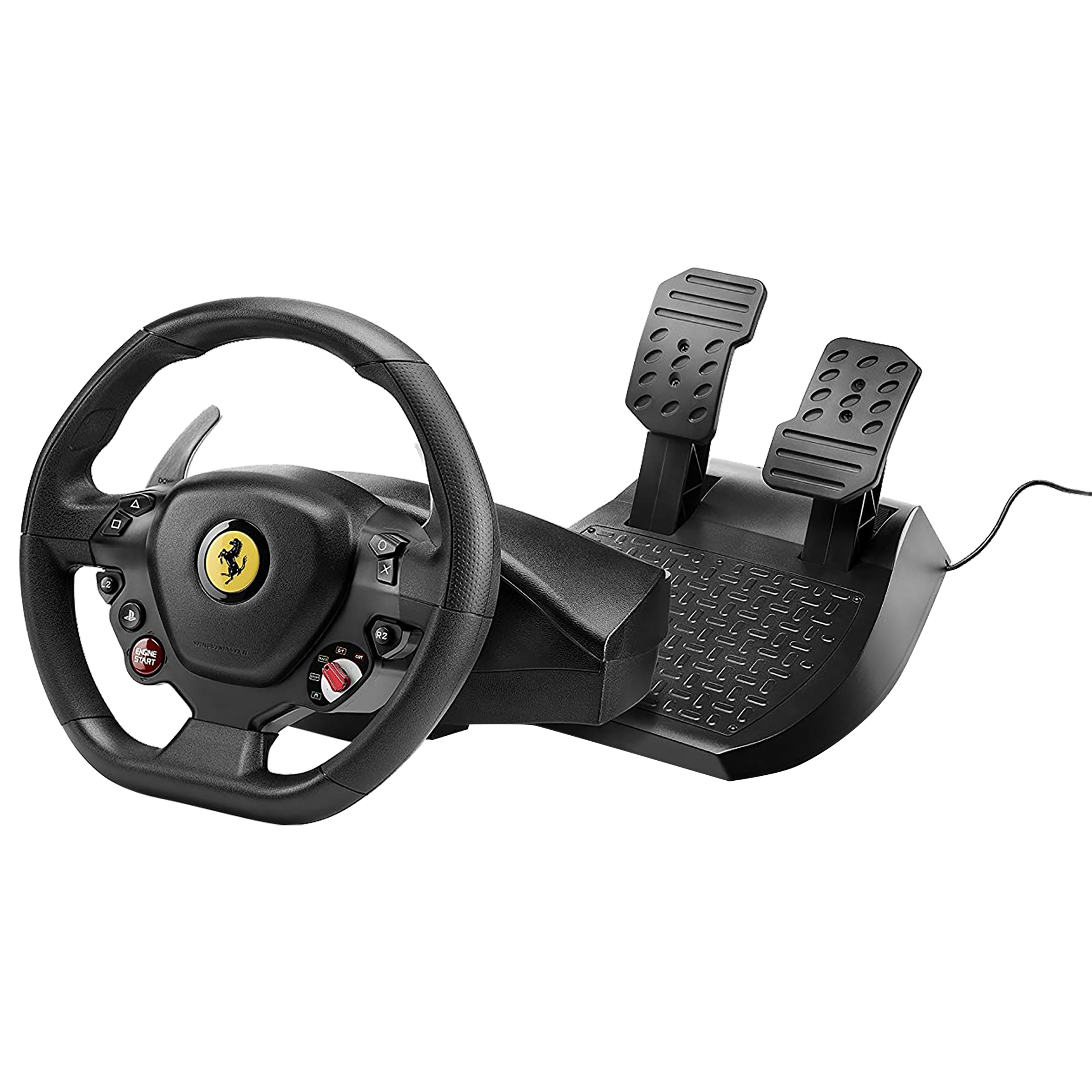 Thrustmaster T80 Ferrari 488 Racing Wheel For PS4 (11 Action Buttons, Black)_1