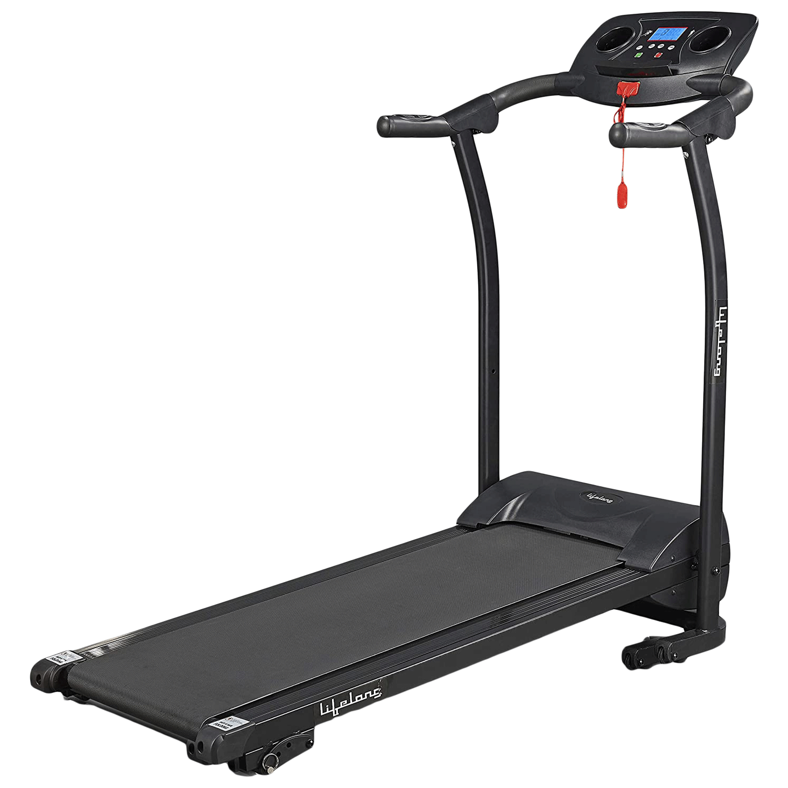 Lifelong Fit Pro 2 2HP Foldable Treadmill (Heart Rate Sensor, LLTM207, Black)_1