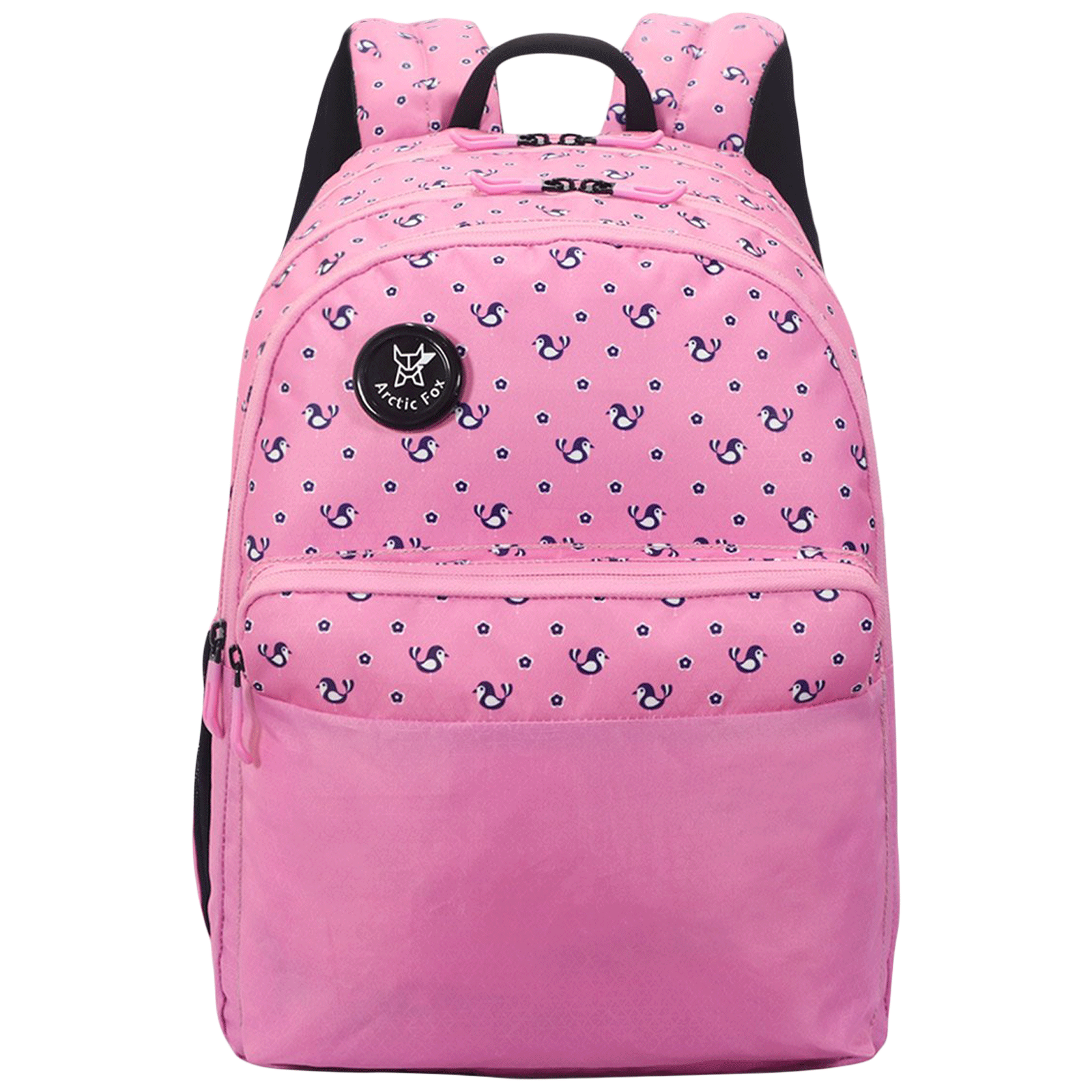 Arctic Fox Spring 23 Litres PU Coated Polyester Backpack (3 Spacious Compartments, FJUBPKFUPWZ066023, Fuchsia Pink)_1