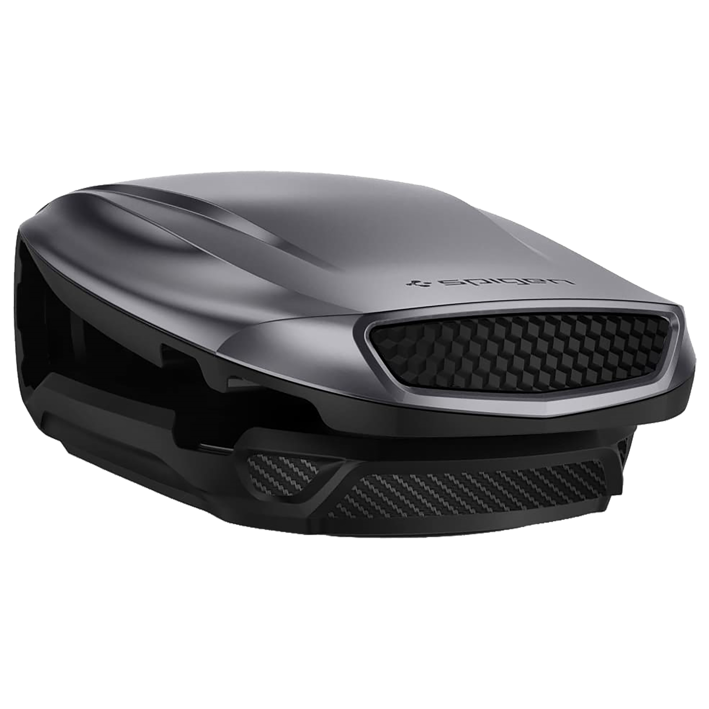 

Spigen Dashboard Mobile Holder (Steamlined Design, 000CG21774, Steel Grey), No color