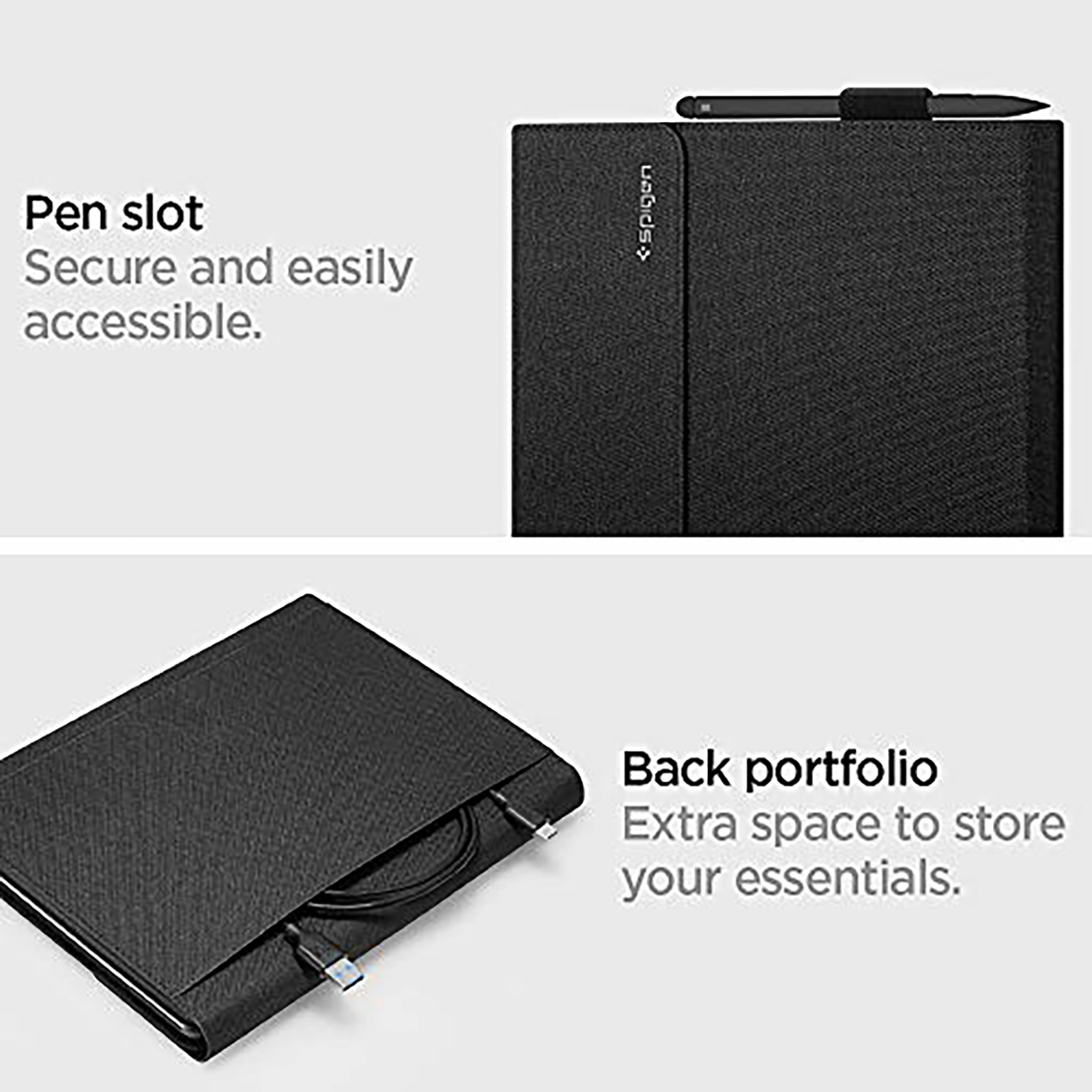 Buy Spigen Stand Folio Full Cover Case For Microsoft Surface Pro X ...